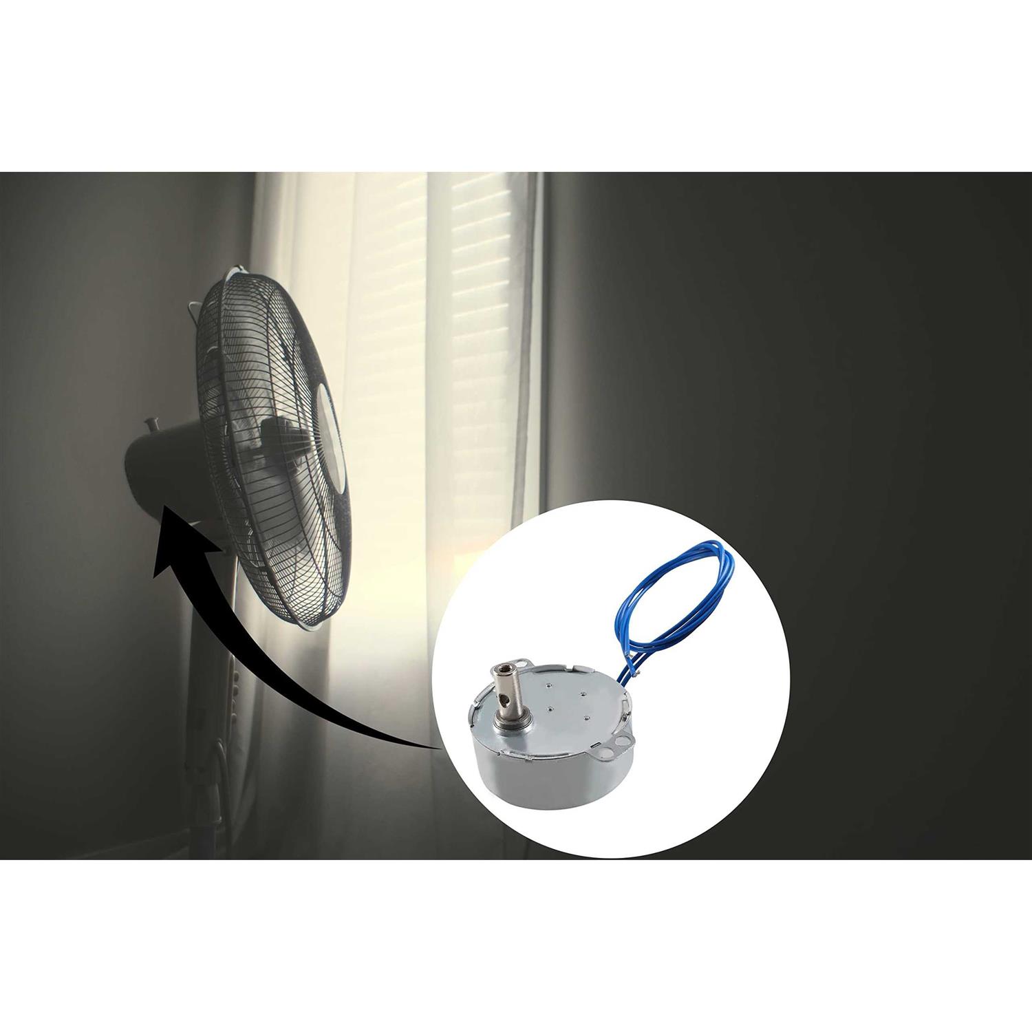 Fielect Synchronous Motor AC 110V 5-6RPM Turntable Motor CW/CCW Direction 4W TYC-50 D Shaft - Inhomebuy