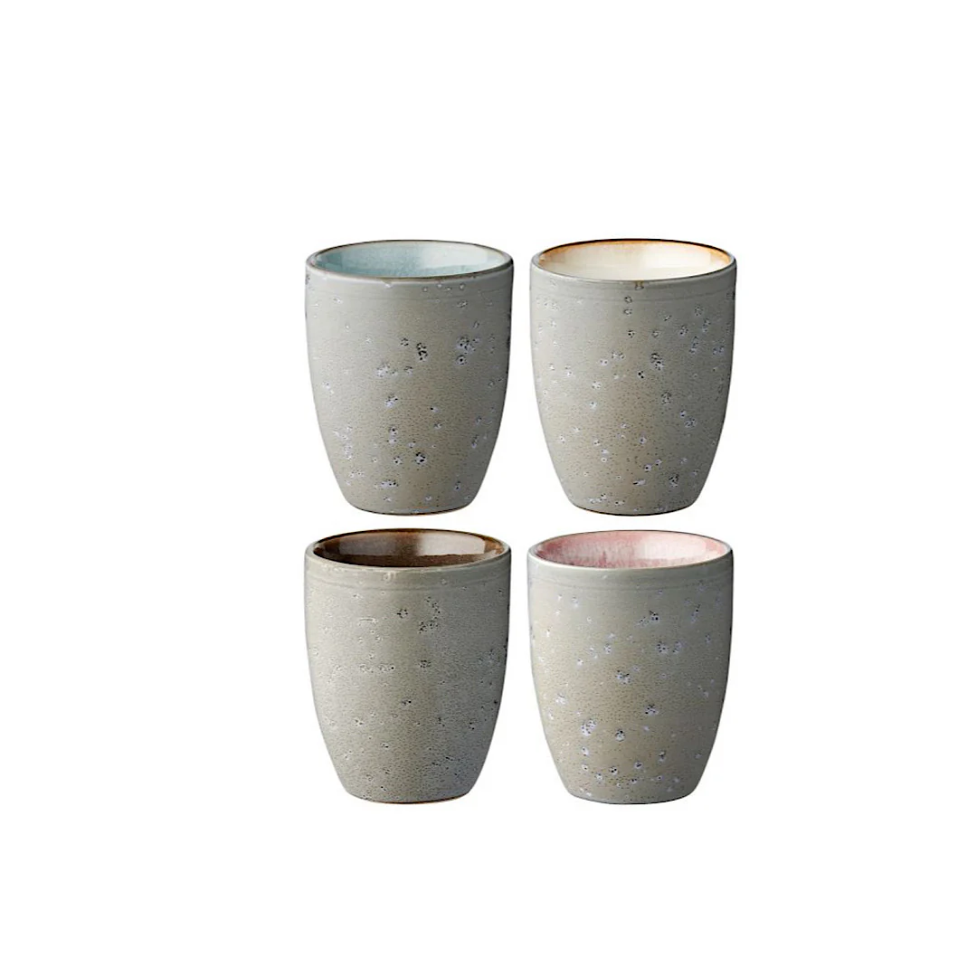 Stoneware Thermo Mug 0.27 l 4 Pcs - Inhomebuy