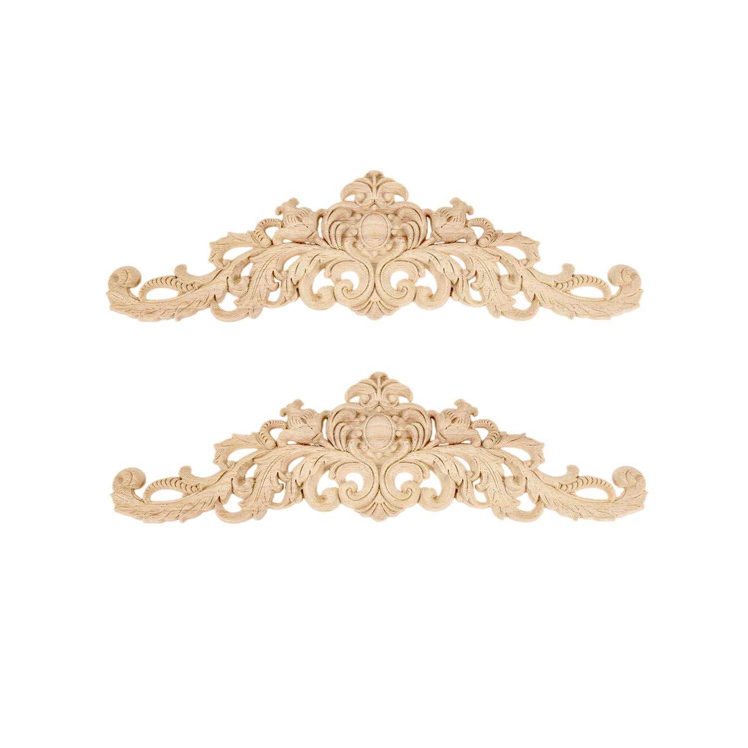 MUXSAM 2-pair Wood Carved Onlays - Inhomebuy
