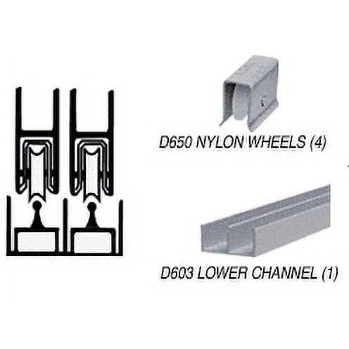 Crl D594a Satin Anodized D594 Aluminum Lower Track - Inhomebuy