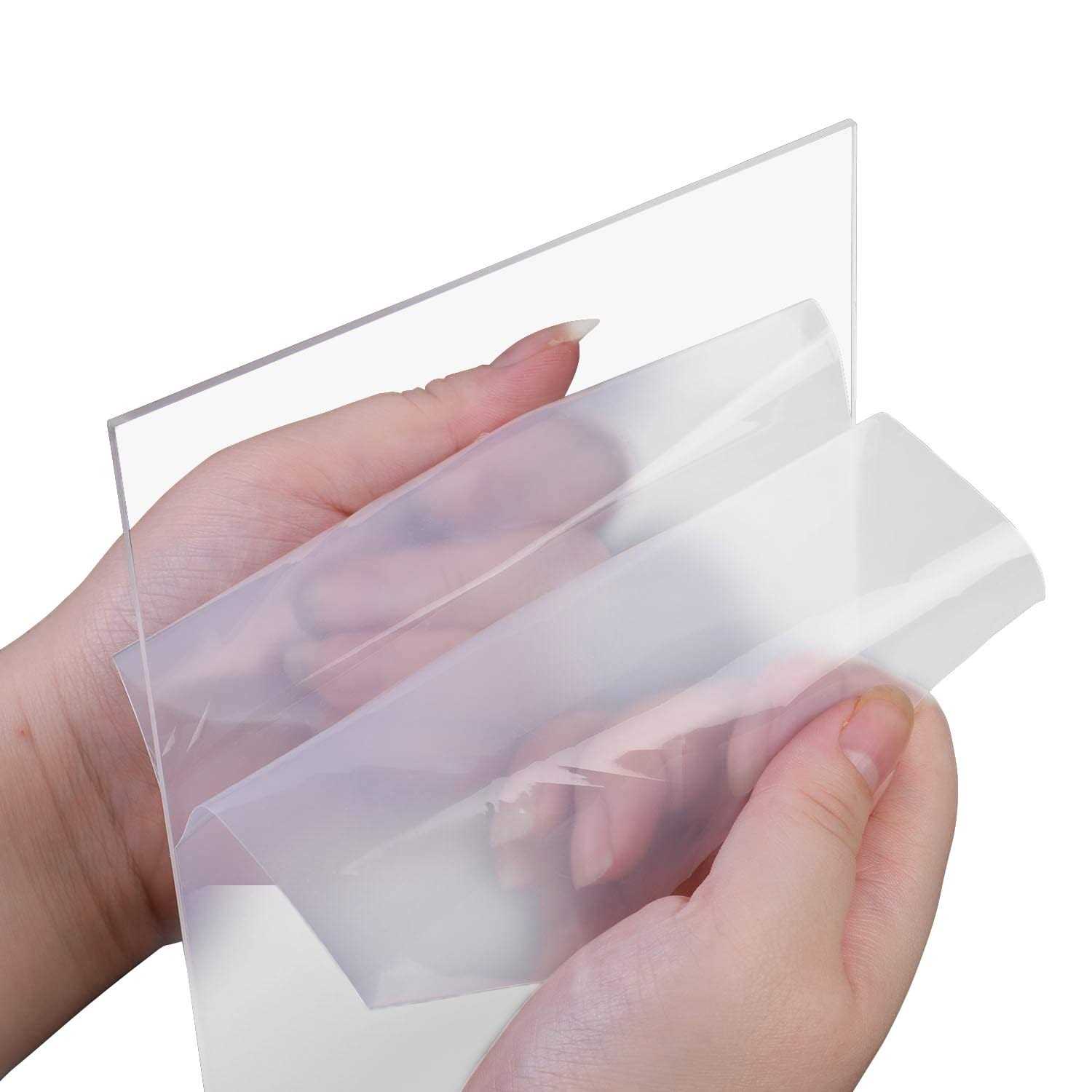 Custom Cut Plexiglass Sheet Cut to Size-Clear Acrylic Sheet Thick with Flat Edges and Protective Film - Inhomebuy