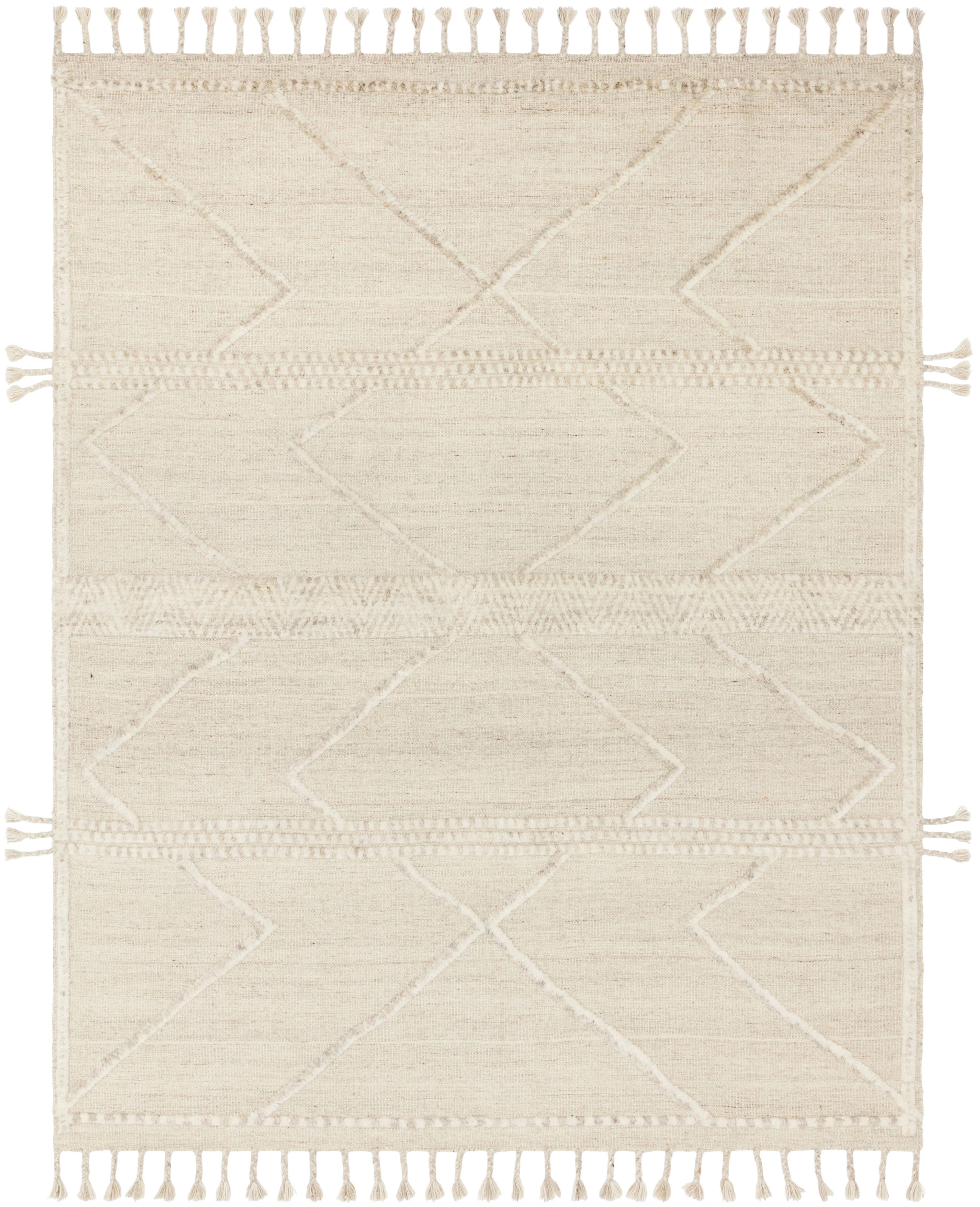 Loloi Rugs Iman Collection Rug in Beige, Ivory - 4'0