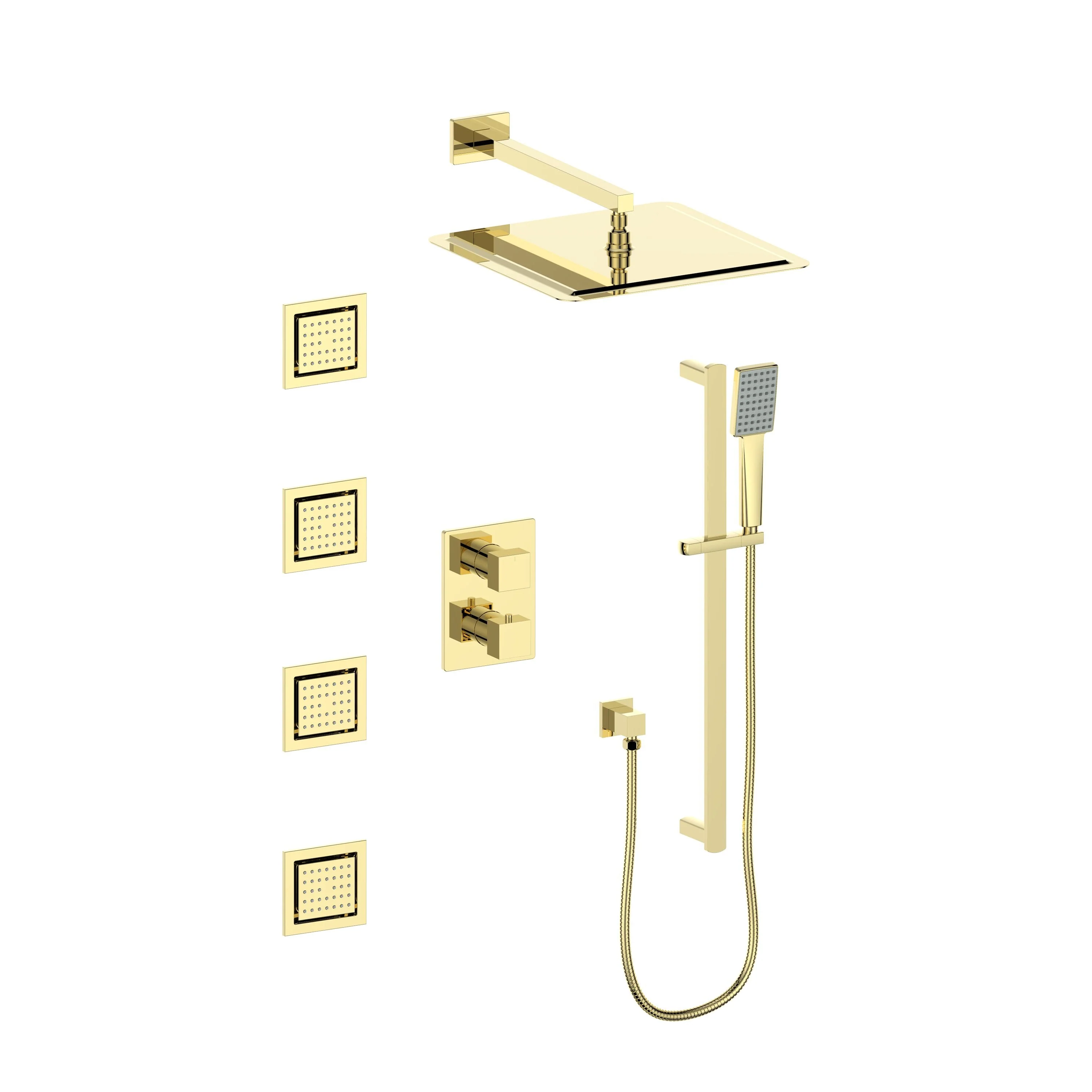 ZLINE Shower System in Polished Gold, CBY-SHS-T3-PG - Inhomebuy