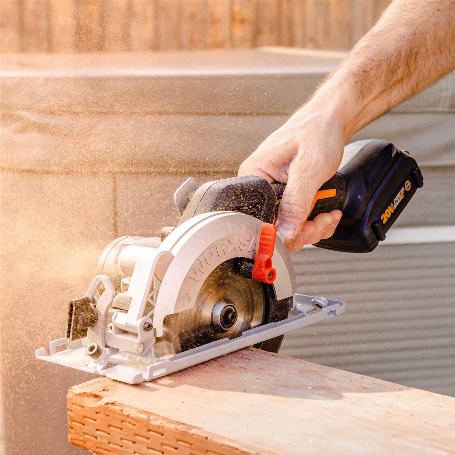 Worx Wx429l Amp Worxsaw Compact Circular Saw - Inhomebuy