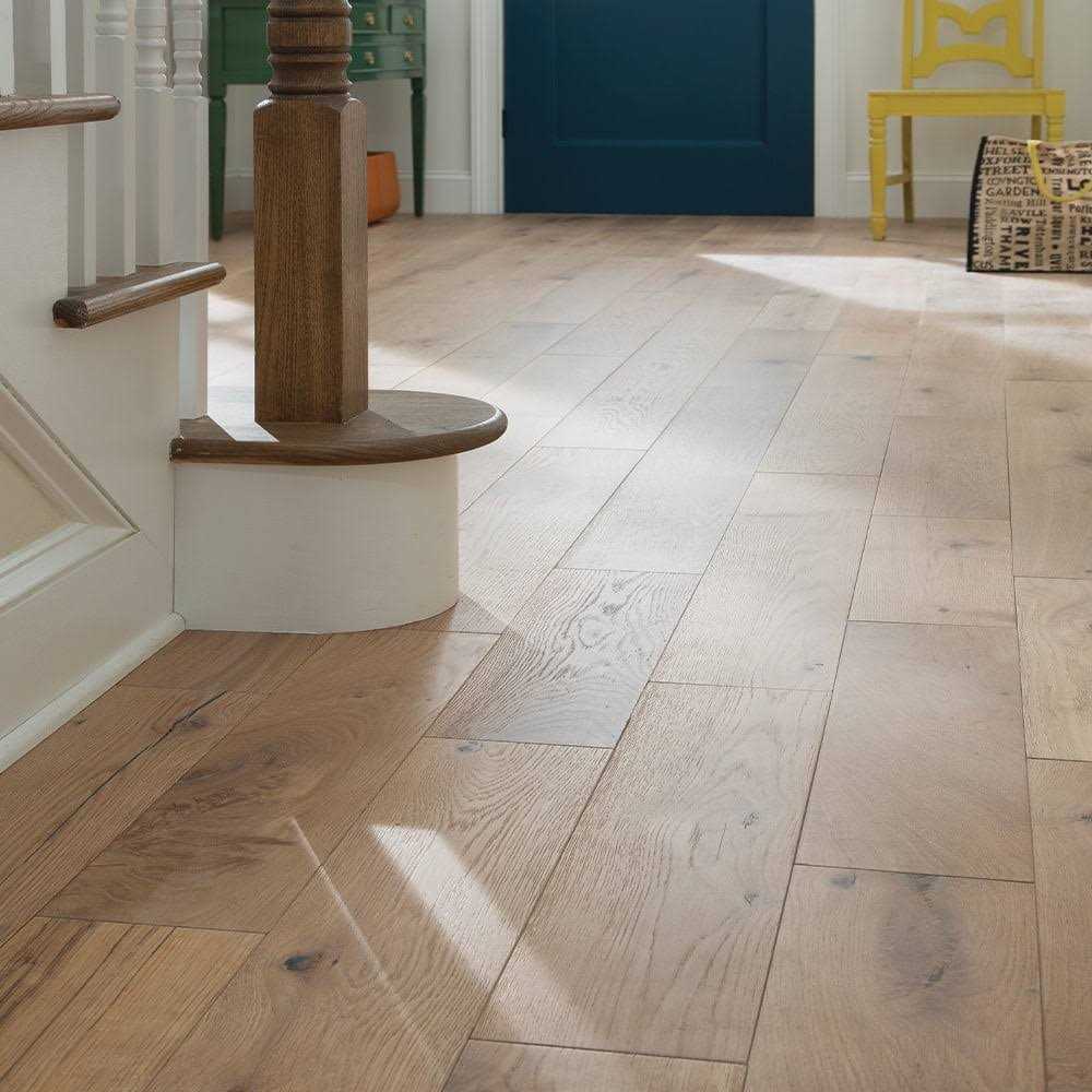 Mullican Wexford Solid Wide Wire Brushed Solid White Oak Hardwood 23573 - Inhomebuy