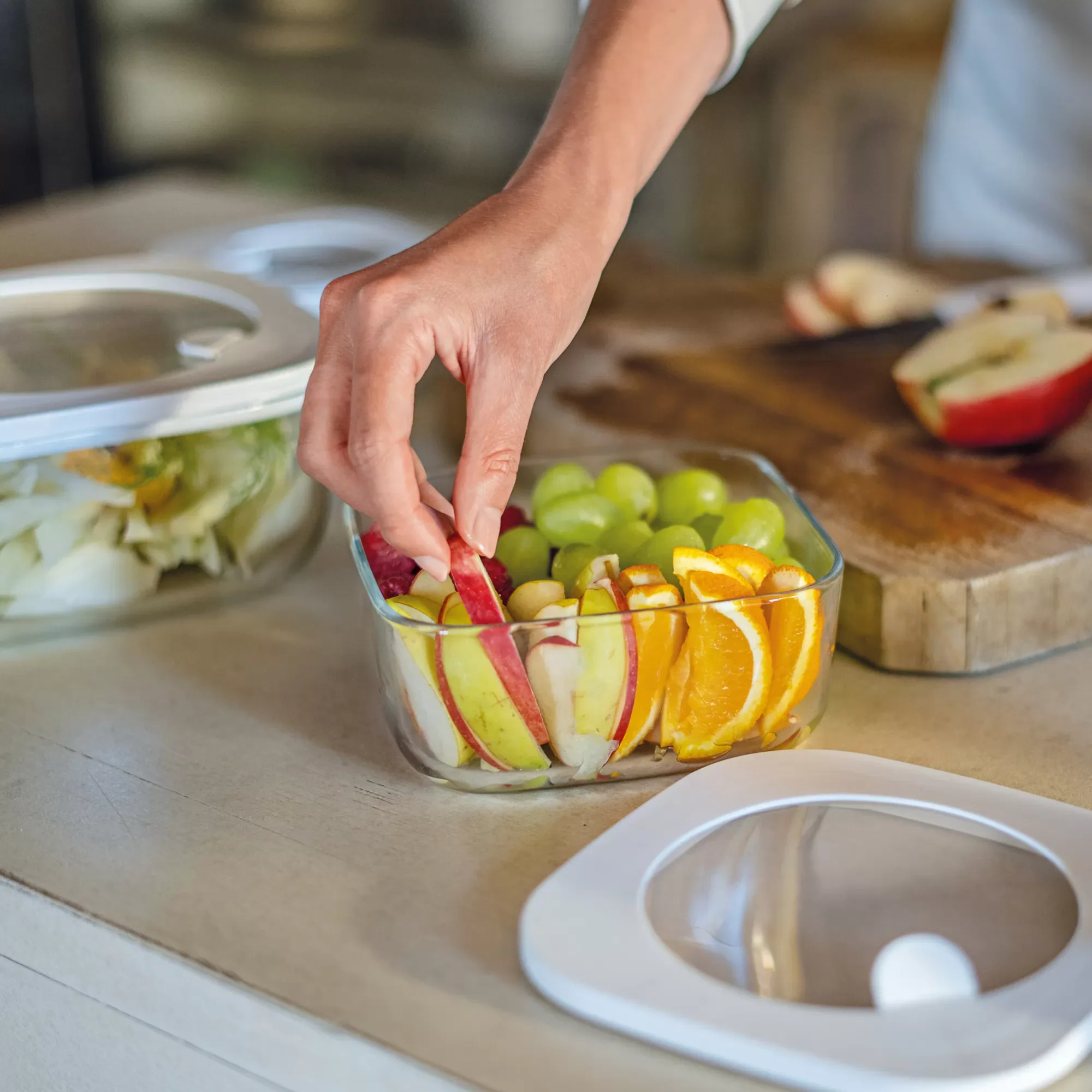 STORE&MORE GLASS Leak-Proof Glass Fridge/ Freezer/ Microwave Container (L) - Inhomebuy