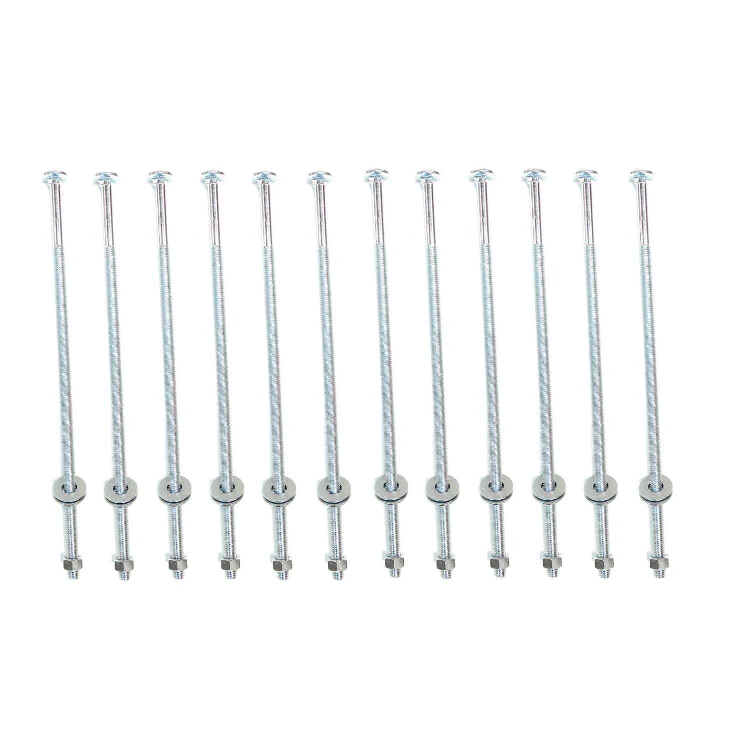 Onestock 3/8-inch x Threaded Carriage Bolts with Nuts and Washers - Inhomebuy