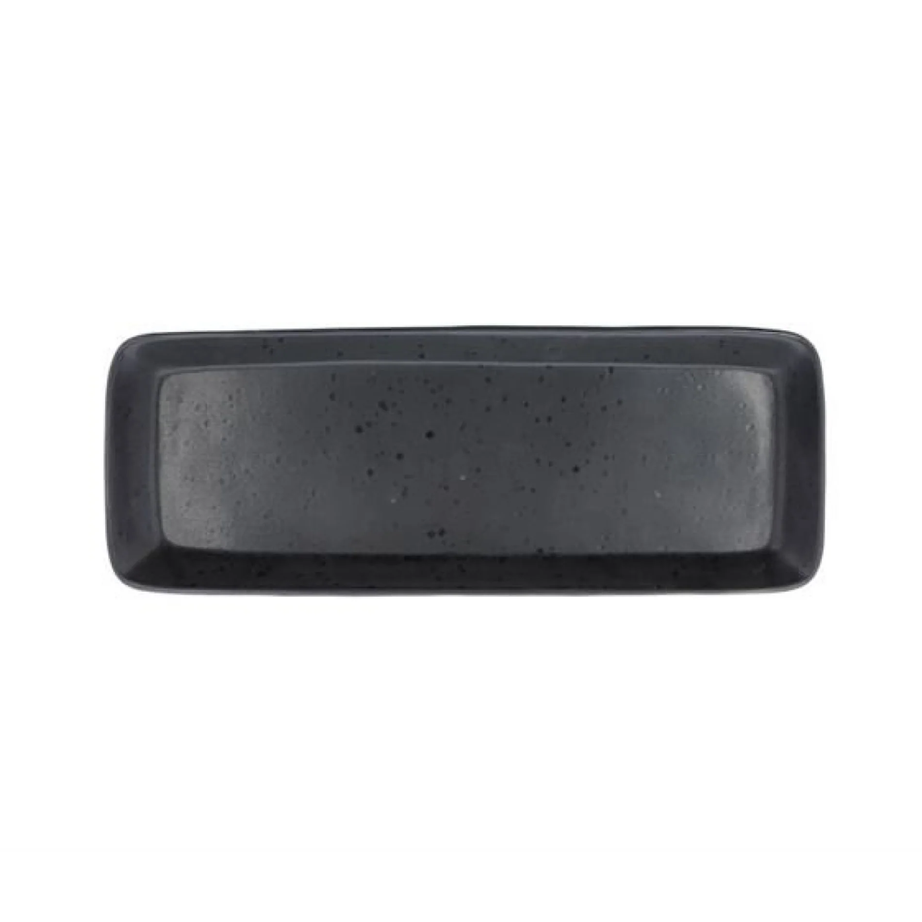 Stoneware Serving Dish 14x38 cm Mat Black - Inhomebuy