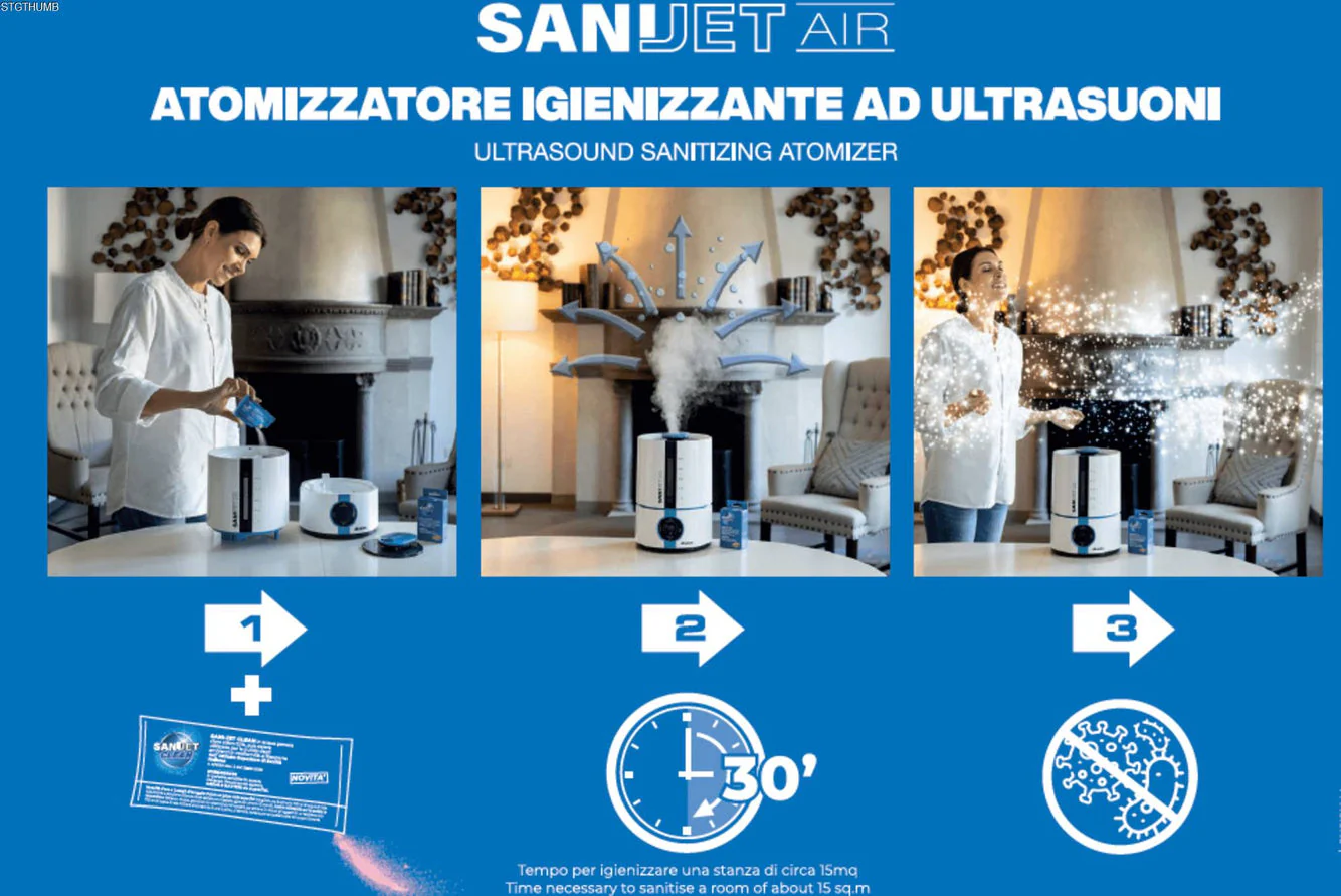 Sanijet  Air + Pack Of 10 Powder Cleaner - Inhomebuy