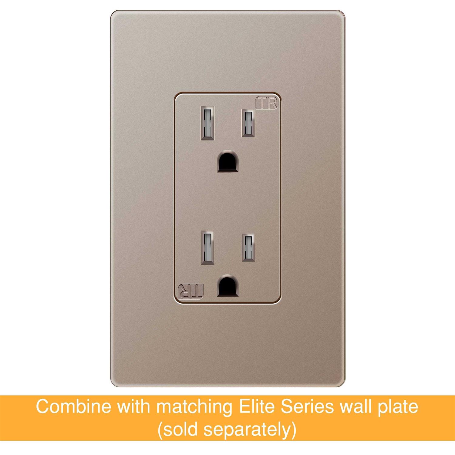 Enerlites Elite Series Decorator Receptacle Child Safe Tamper-Resistant Outlet - Inhomebuy