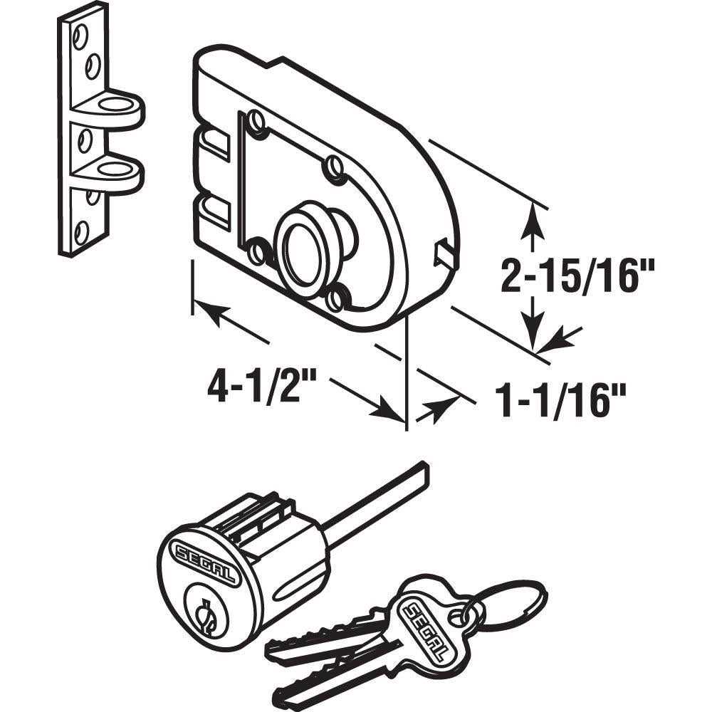 Prime-Line Security Oil Rubbed Bronze Mortise Lockset 1-3/4 - Inhomebuy