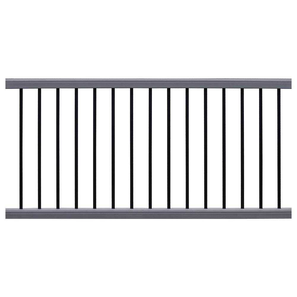 NewTechWood Ultrashield Hemispheres 36 in. x 3 in. x 6 ft Composite Railing Kit - Inhomebuy