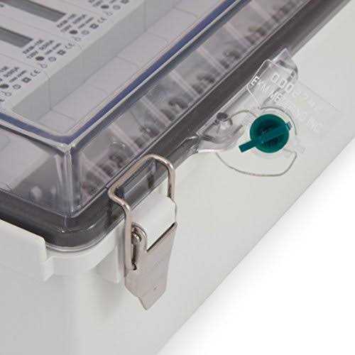 Watertight Enclosure | Hinged & Latching Lid | UL Listed | 6.7” x 10.63” x 4.33 | 35mm DIN Rail Included | NEMA 4X Electrical Box | Model EKM-172711 - Inhomebuy