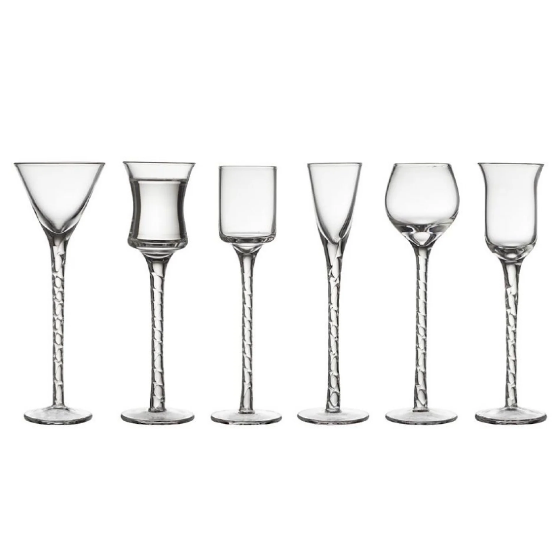 Aquavit Glass 18cm 6pcs Clear - Inhomebuy