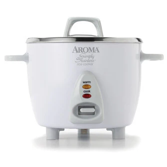 Aroma Rice Cooker |ARC753SG| 3 Cup with stainless steel inner pot - Inhomebuy