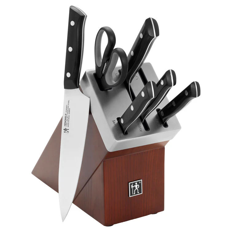 Henckels 7pc Knife Set in Self-Sharpening Block, Dynamic Series - Inhomebuy
