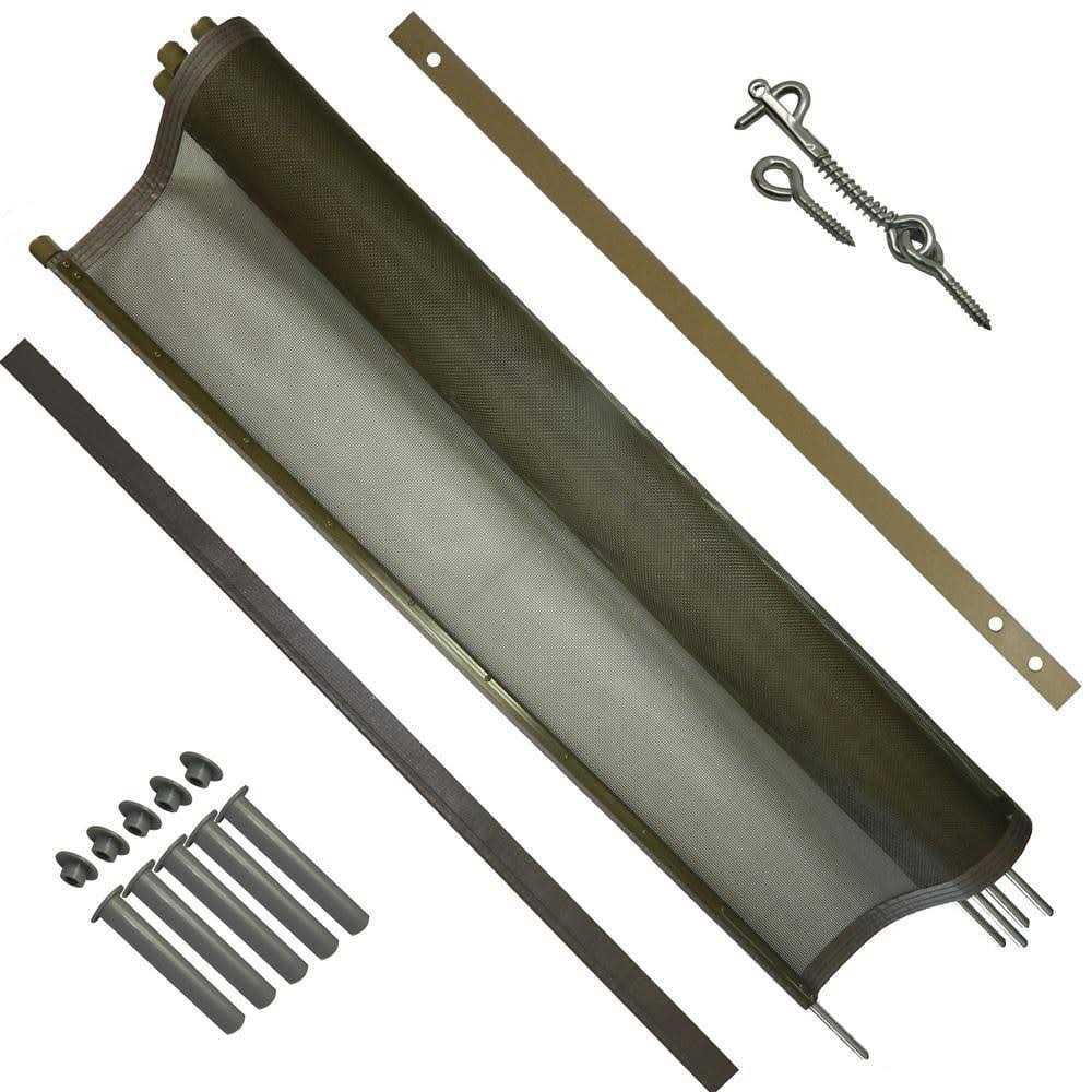 Pool Fence DIY 12’x5′ Fence Section with 5 Poles in Black - Inhomebuy