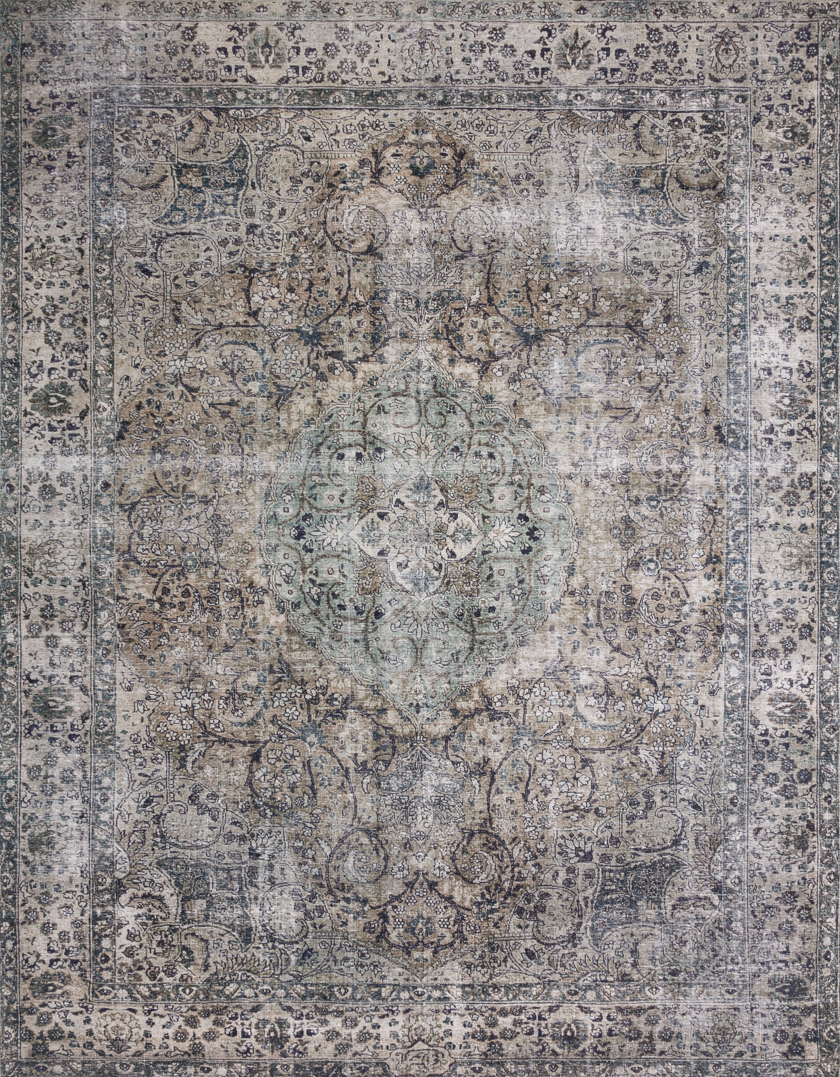 Loloi II Layla Collection Rug in Taupe, Stone - 5' x 7'6