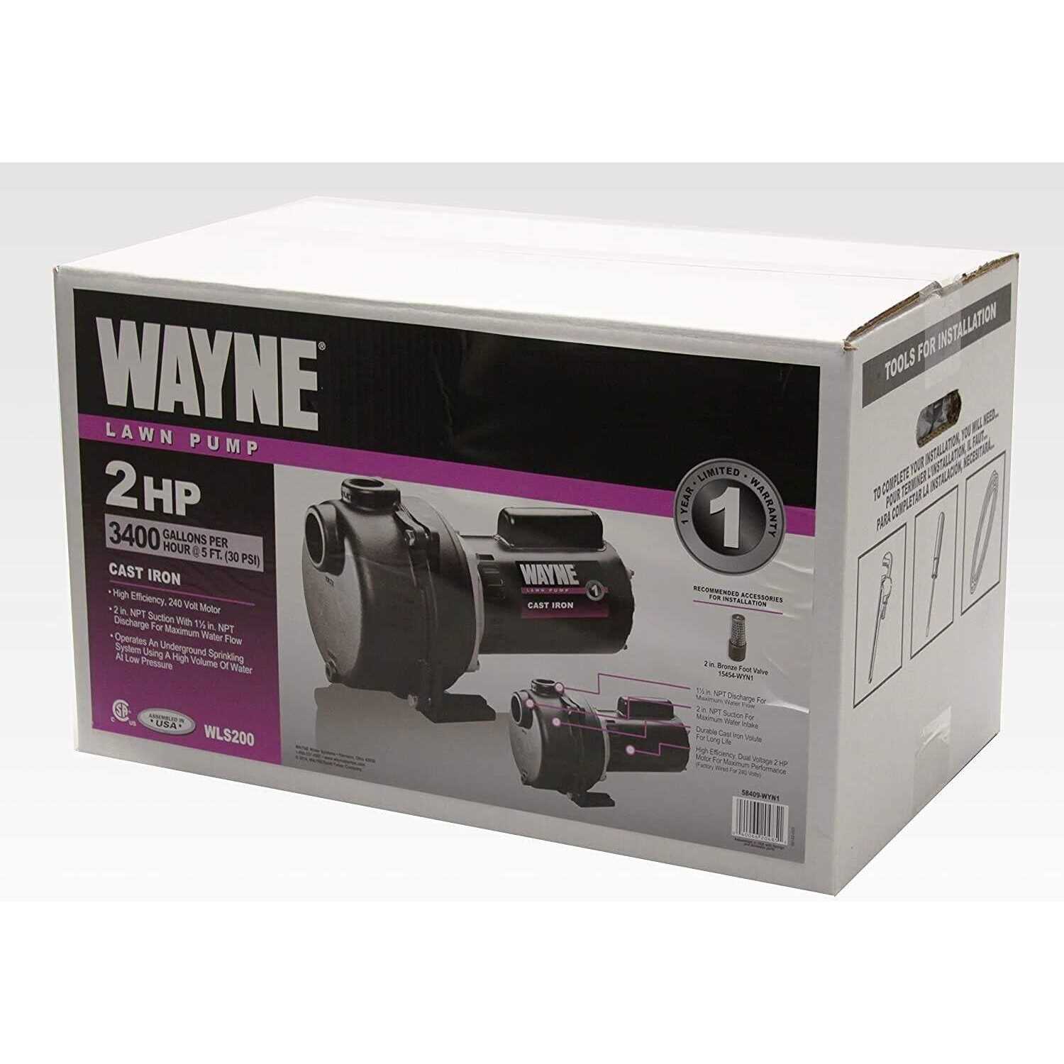 Wayne 1/4 HP Submersible Utility Pump TSC130 - Inhomebuy
