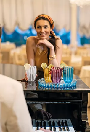 DOLCEVITA ROUND TRAY Emerald - Inhomebuy