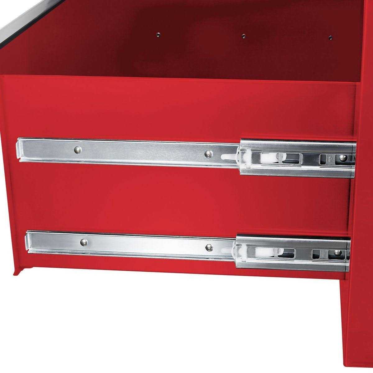 Yukon 46 in. 9-Drawer Mobile Storage Cabinet with Solid Wood Top - Inhomebuy