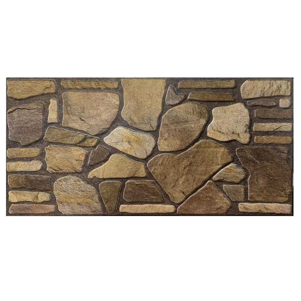 Dundee Deco Falkirk Uffcott II 39.4 in. x 19.7 Faux Stone Styrofoam 3D Decorative Wall Panel - Inhomebuy
