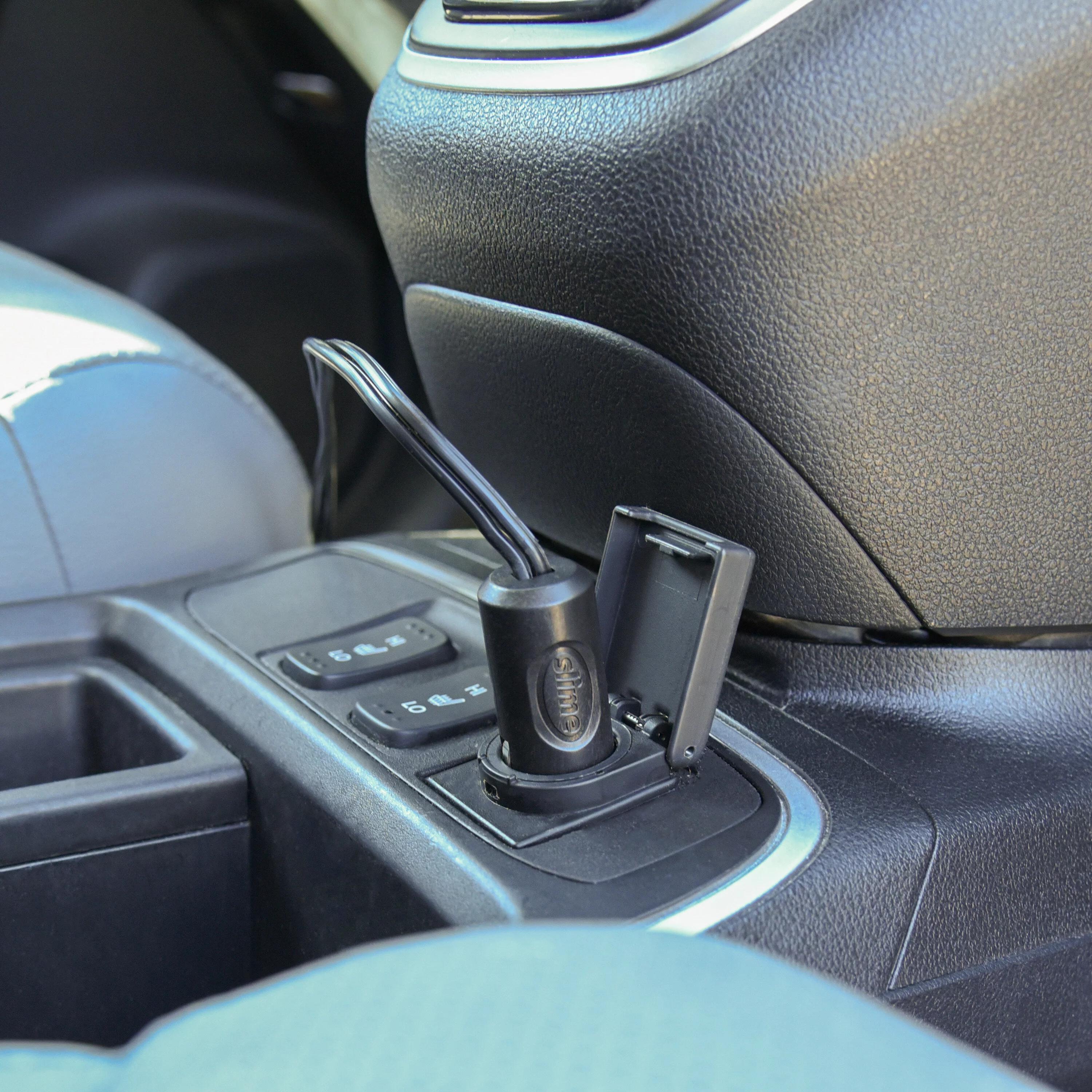 Slime Tire Inflator, Portable Car Air Compressor, 100 Psi Dial Gauge, 8 min Inflation - 40050w - Inhomebuy