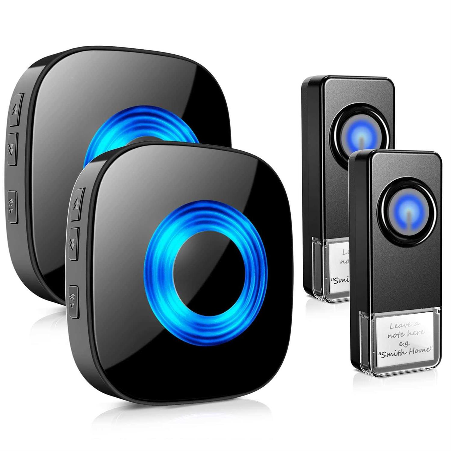 Wireless Doorbell 1200 Feet Waterproof Doorbells for Home with 36 Melodies 4 Volume levels - Inhomebuy