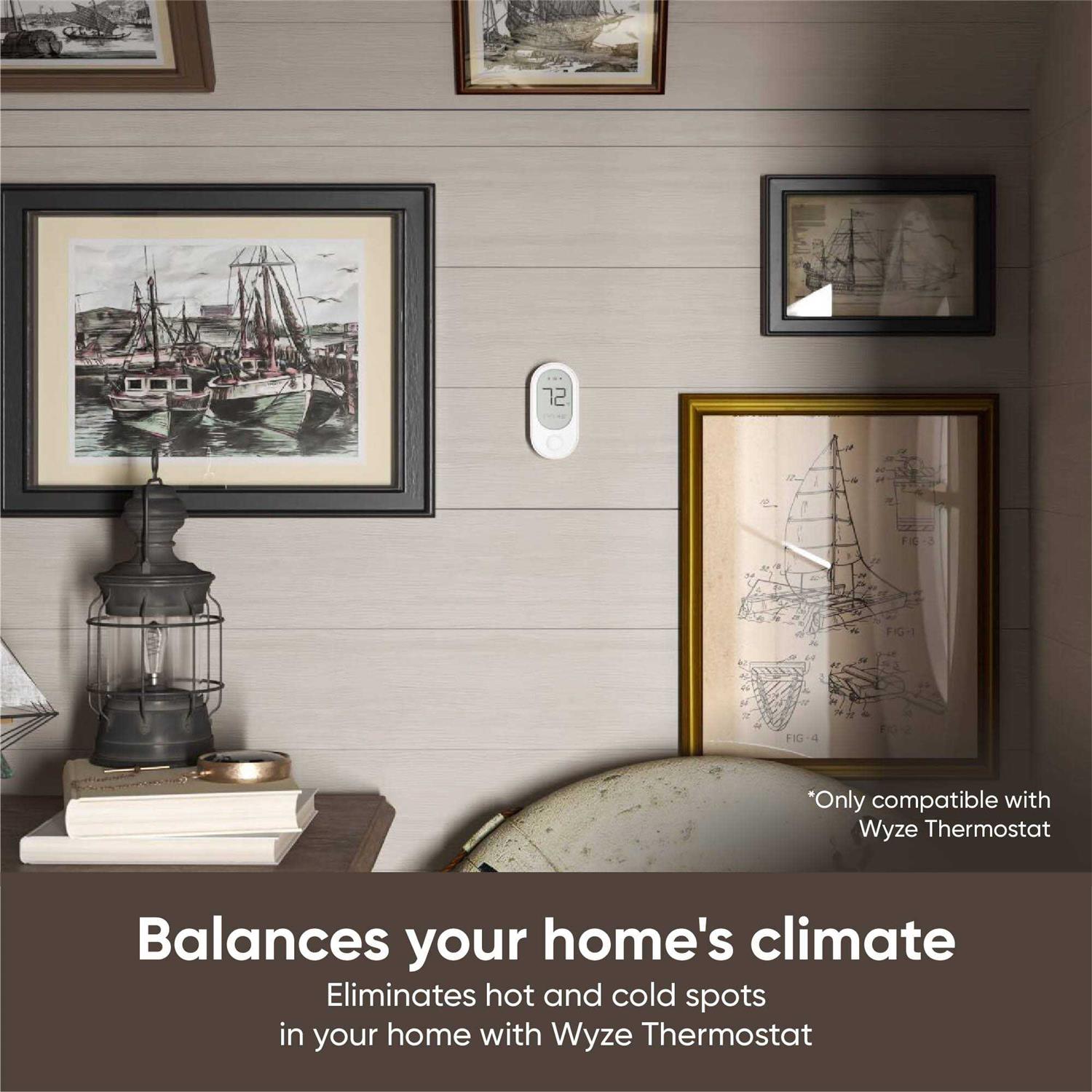 Wyze 3-in-1 Digital Room Sensor for Smart Thermostat - Inhomebuy