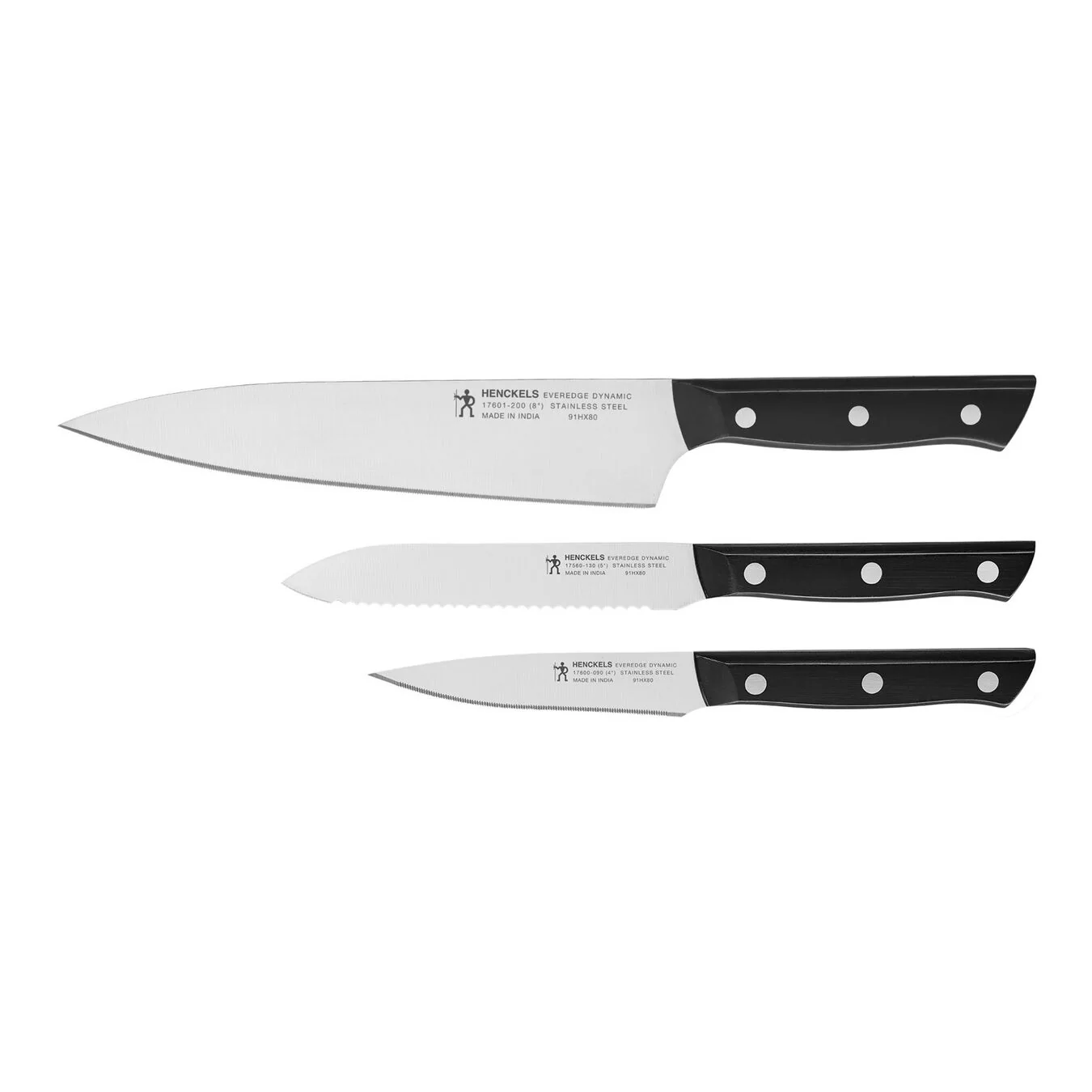 Henckels 3pc Starter Knife Set, Everedge Dynamic Series - Inhomebuy