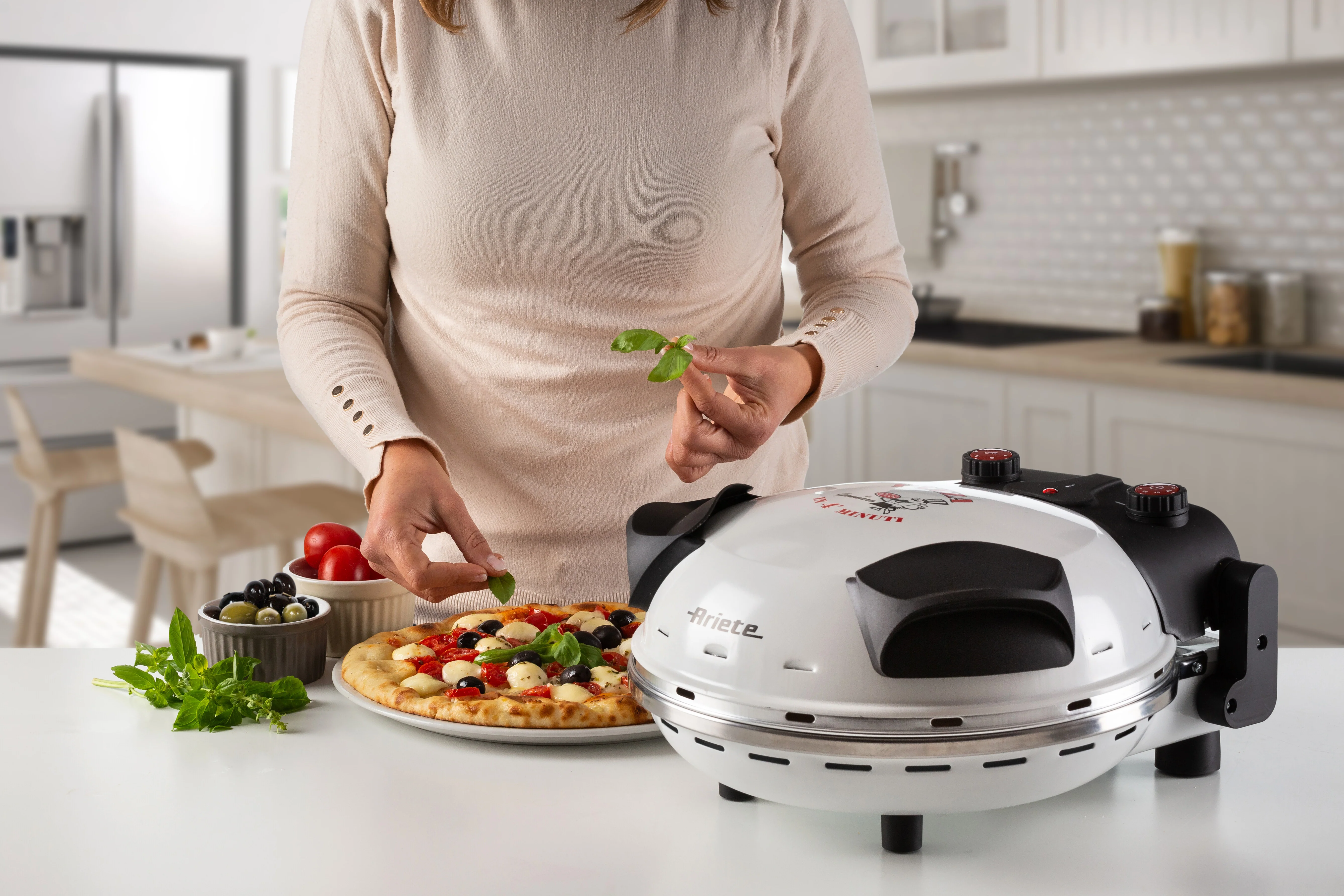 Pizza Oven for Homemade Pizza White - Inhomebuy