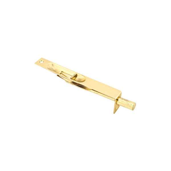 Emtek 84055.RECUS4.KNUS4 Rectangular Stem Knurled Cabinet Pull 6 inch Center-to-Center Satin Brass - Inhomebuy