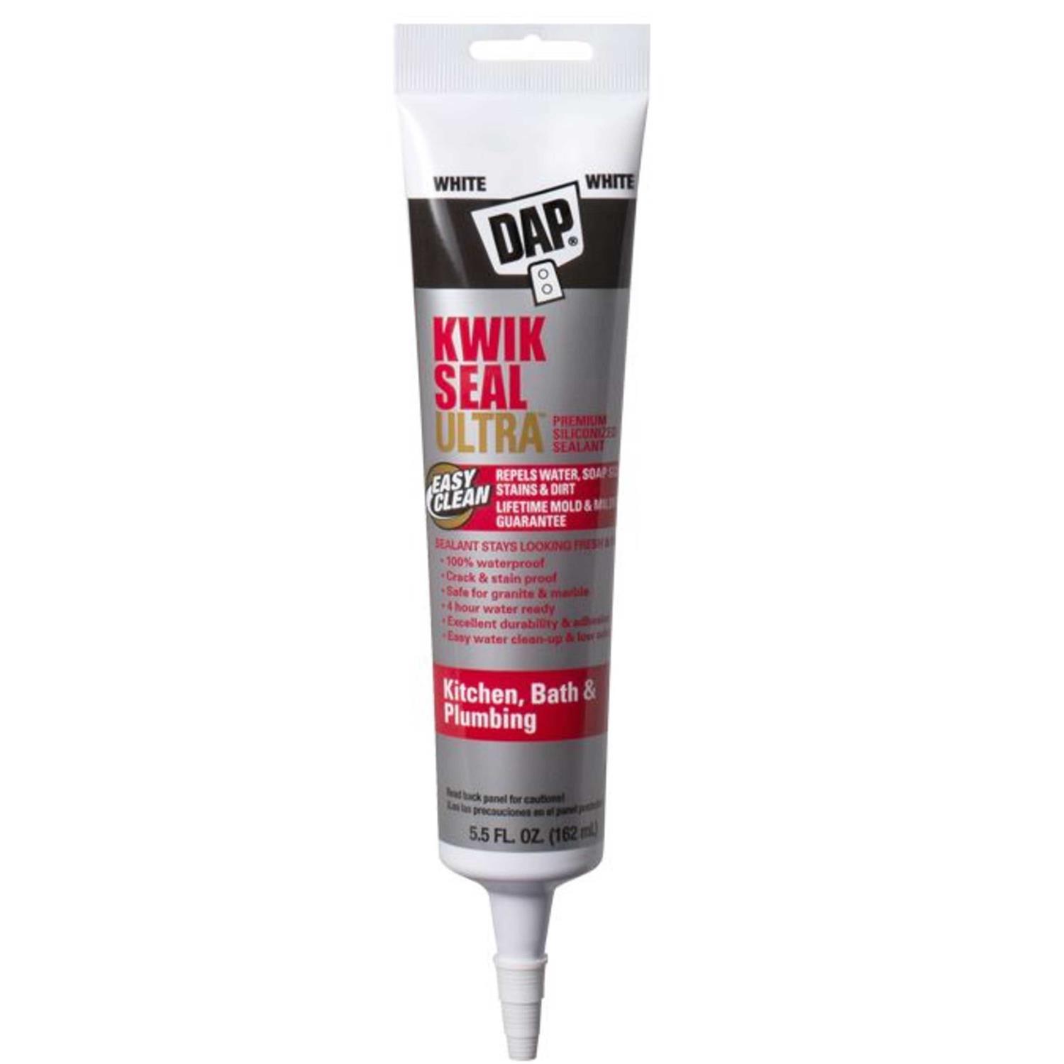 Dap Kwik Seal Plus Kitchen Bath Adhesive Caulk - Inhomebuy
