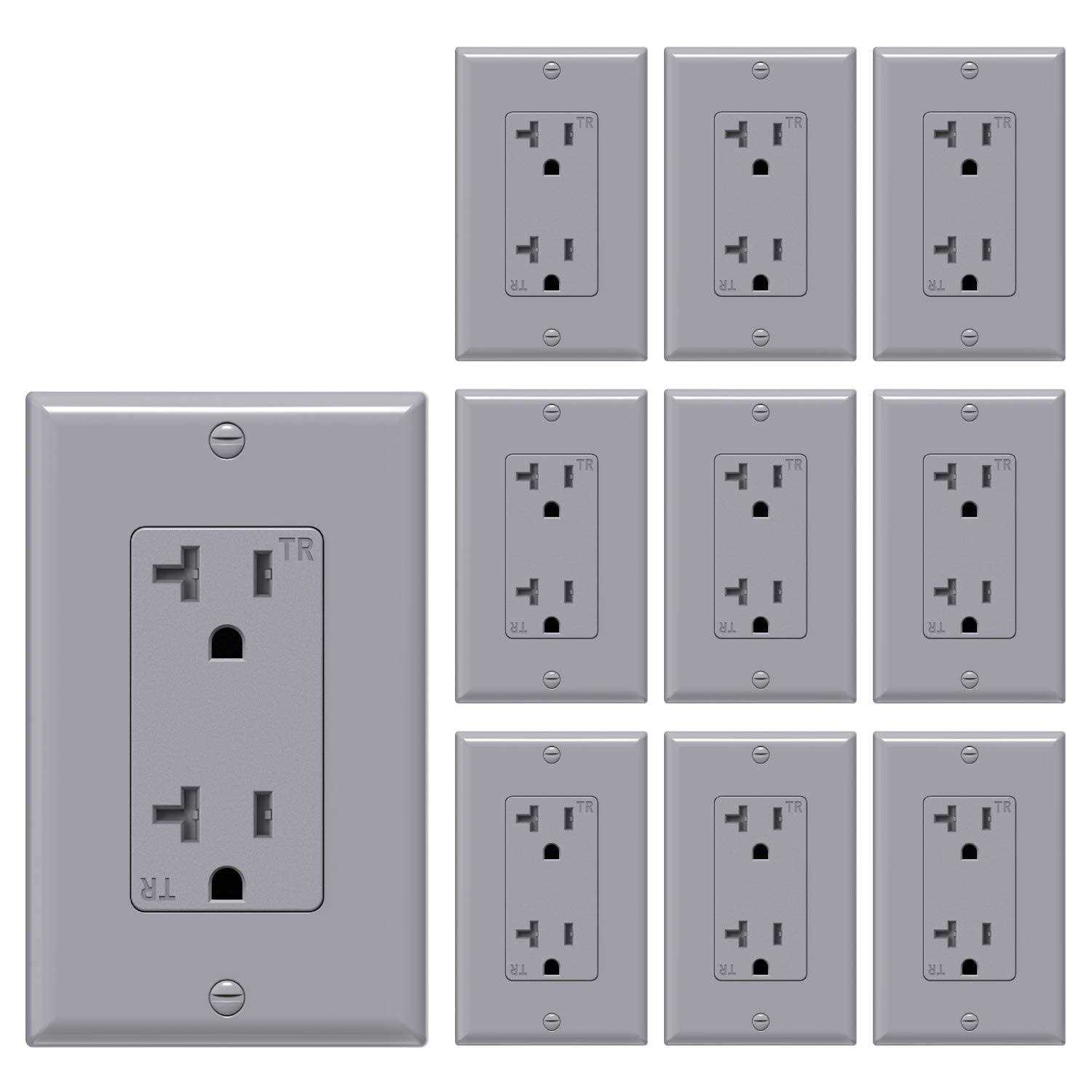 WEBANG Decorator Electrical Wall Outlet Tamper-Resistant Duplex Receptacle - Inhomebuy