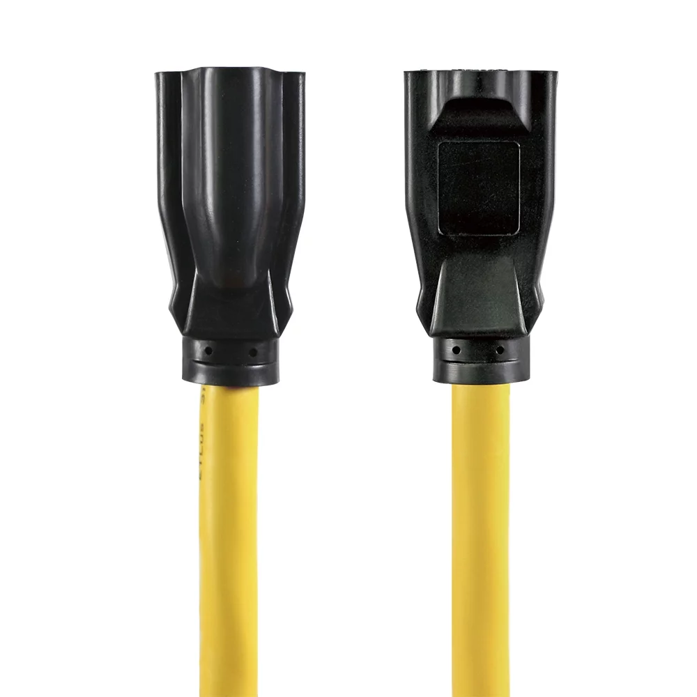 Hyper Tough 25FT 12/3 Extension Cord Yellow For Outdoor Use - Inhomebuy