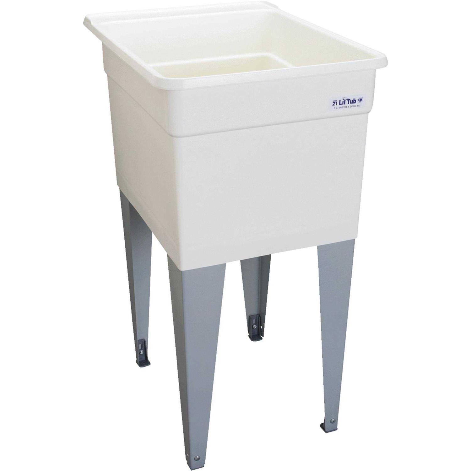 Mustee 19W Utilatub Laundry Tub Wall - Inhomebuy