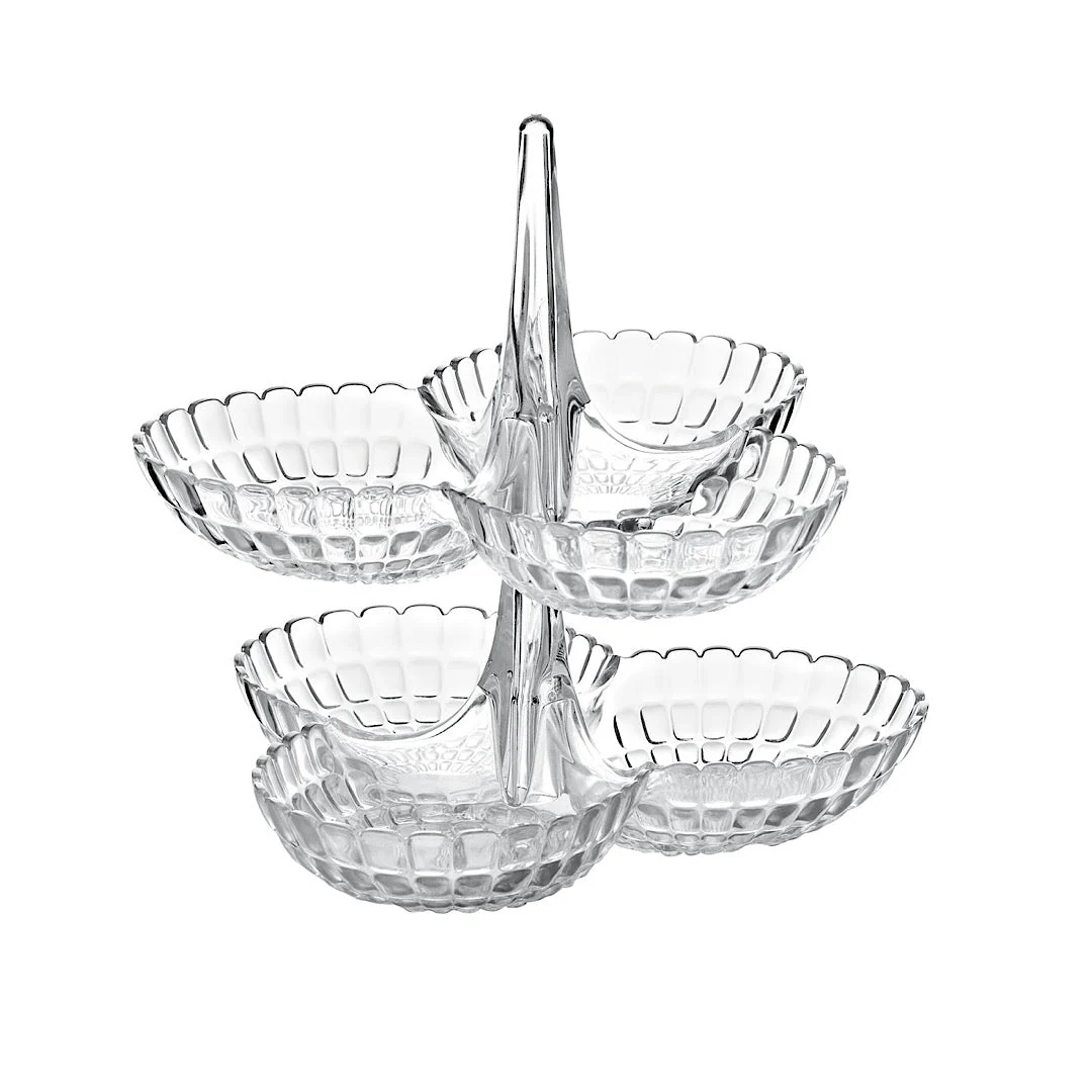 Set of 2 Hors d’oeuvres dish Tiffany Sky Grey - Inhomebuy