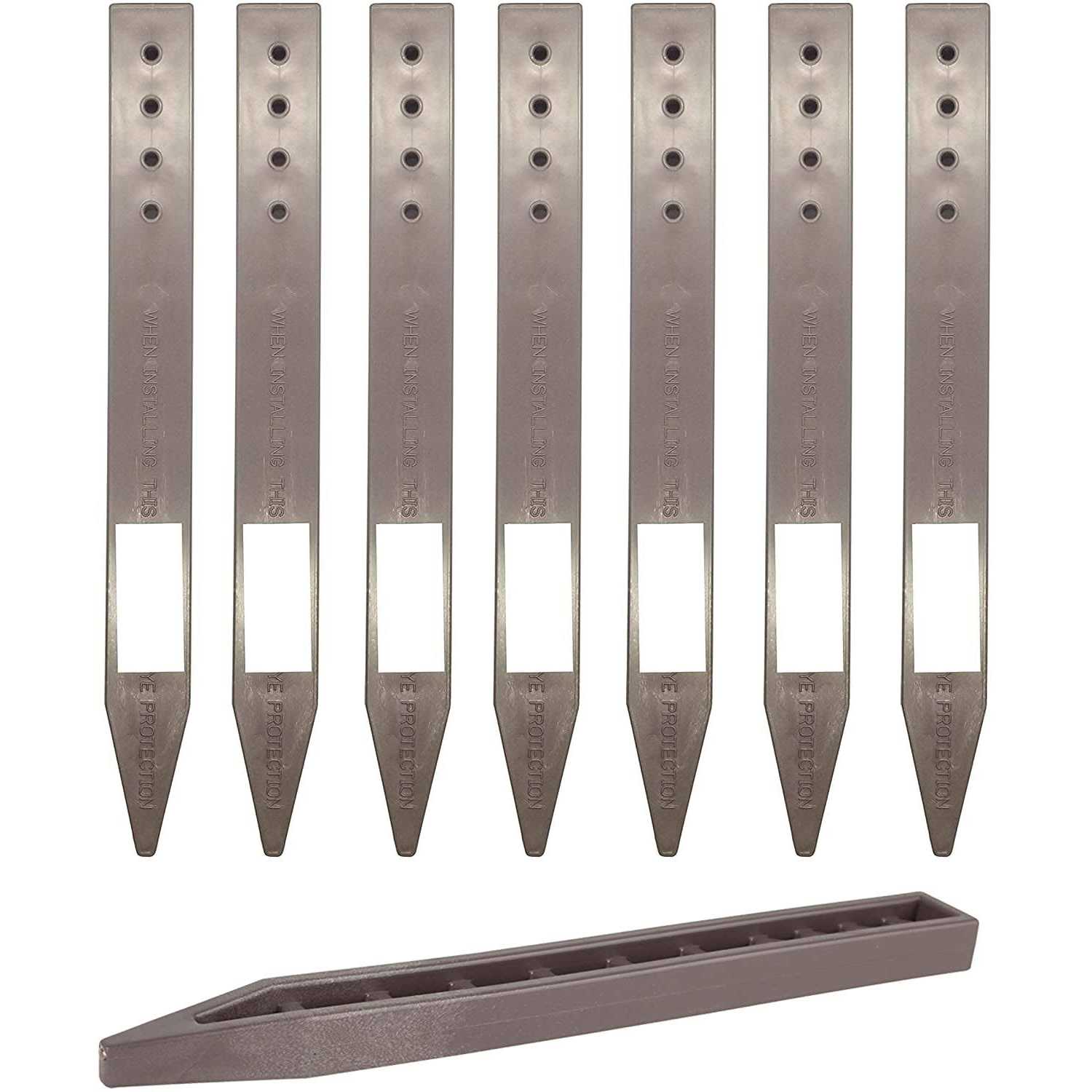 One Stop Outdoor 10-pack 24 inch inch Long #3 Straight Rebar Anchor Ground Stakes - Inhomebuy