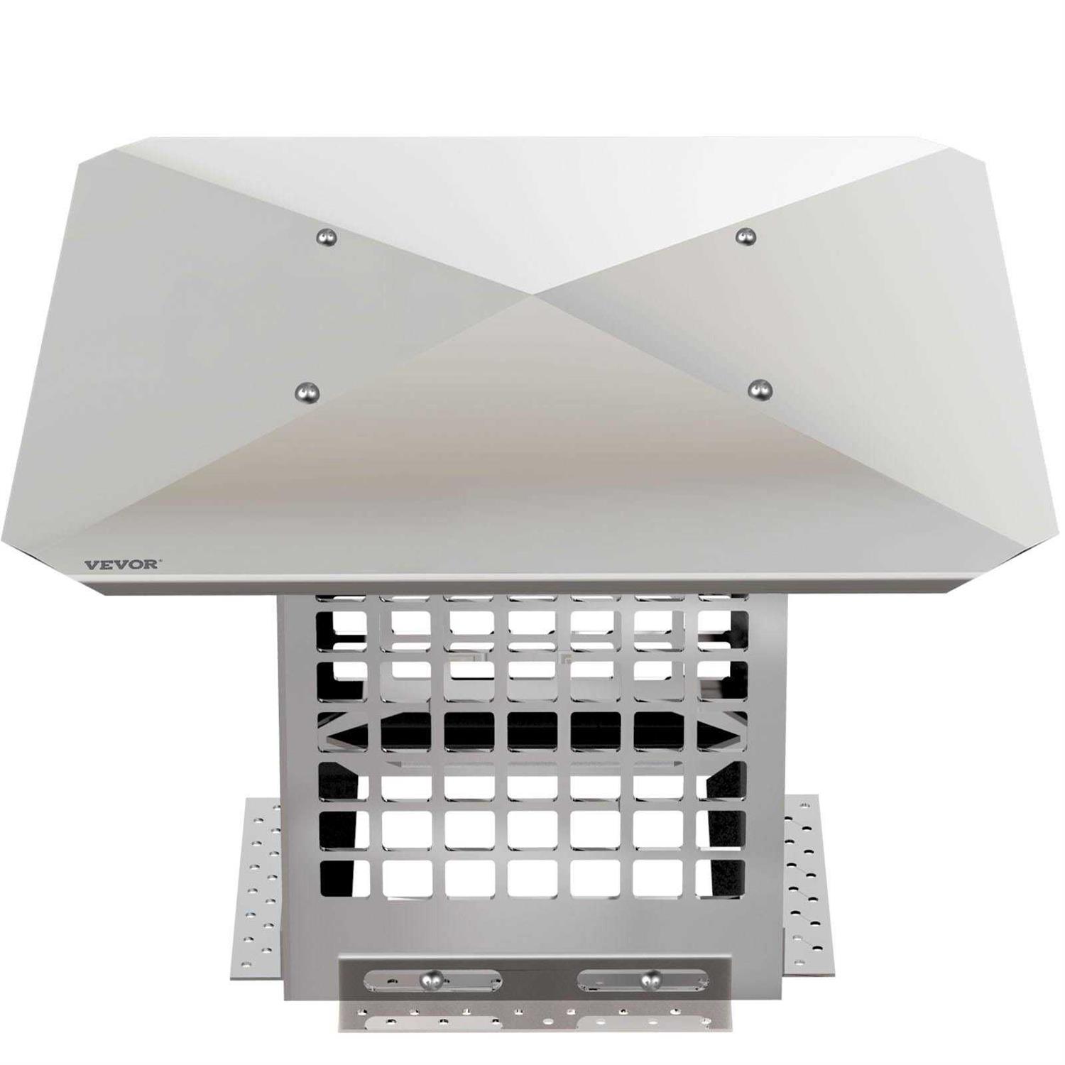 VEVOR Chimney Cap Flue Caps 304 Stainless Steel Fireplace Chimney Cover - Inhomebuy