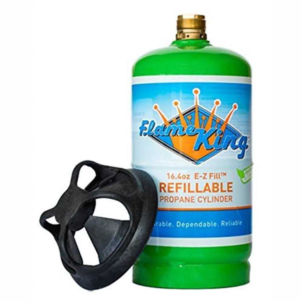 Flame King 1 lb. Refillable Propane Cylinder - Inhomebuy