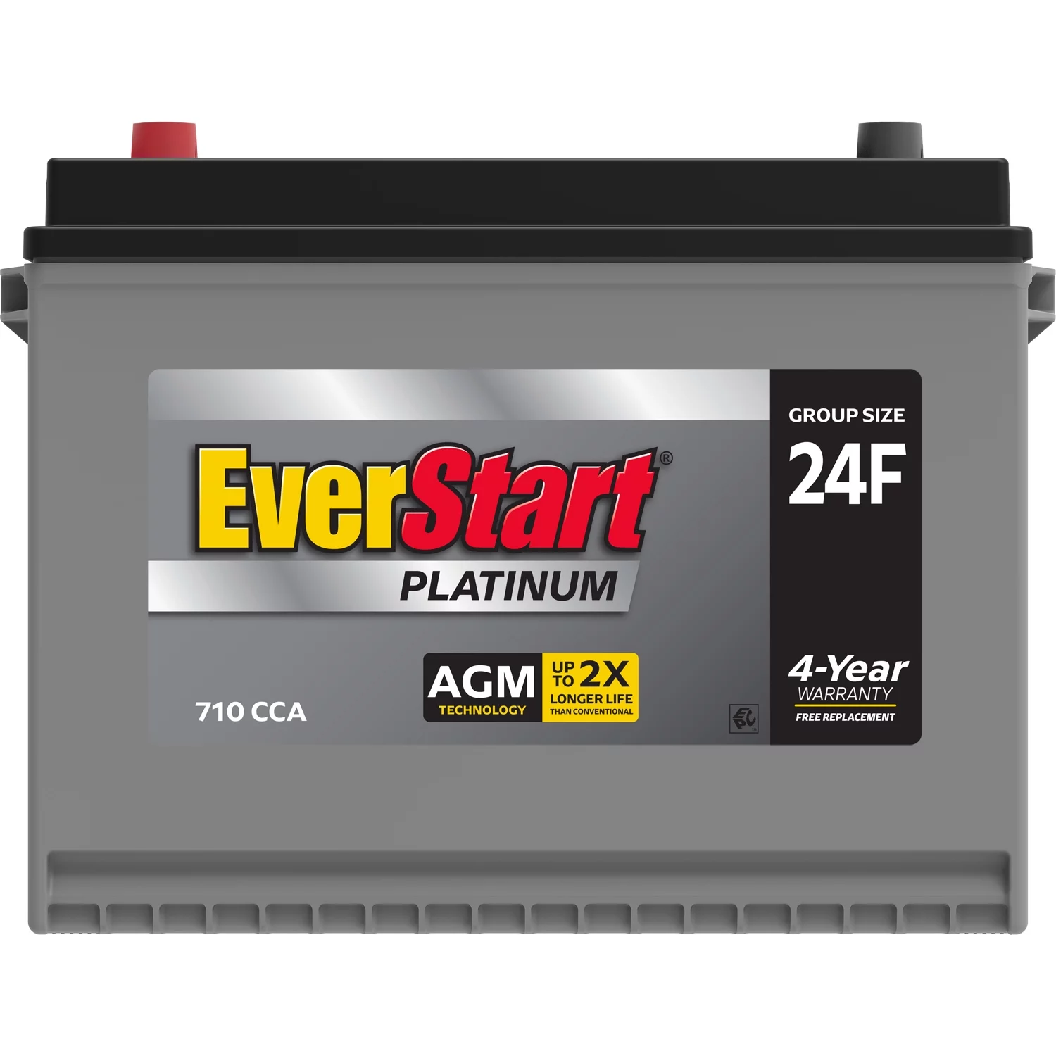 EverStart Platinum BOXED AGM Automotive Battery, Group Size 24F 12 Volt, 710 CCA - Inhomebuy