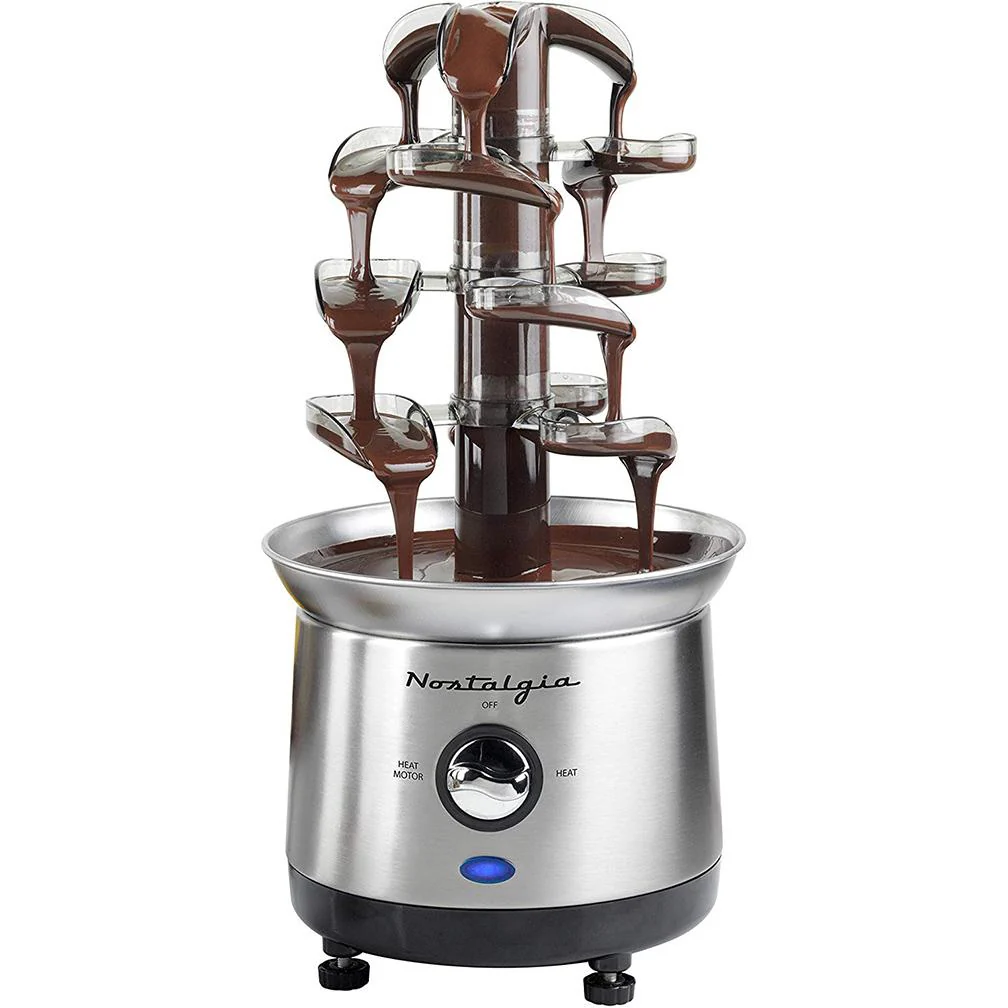 2-Pound Stainless Steel Cascading Fondue Fountain - Inhomebuy