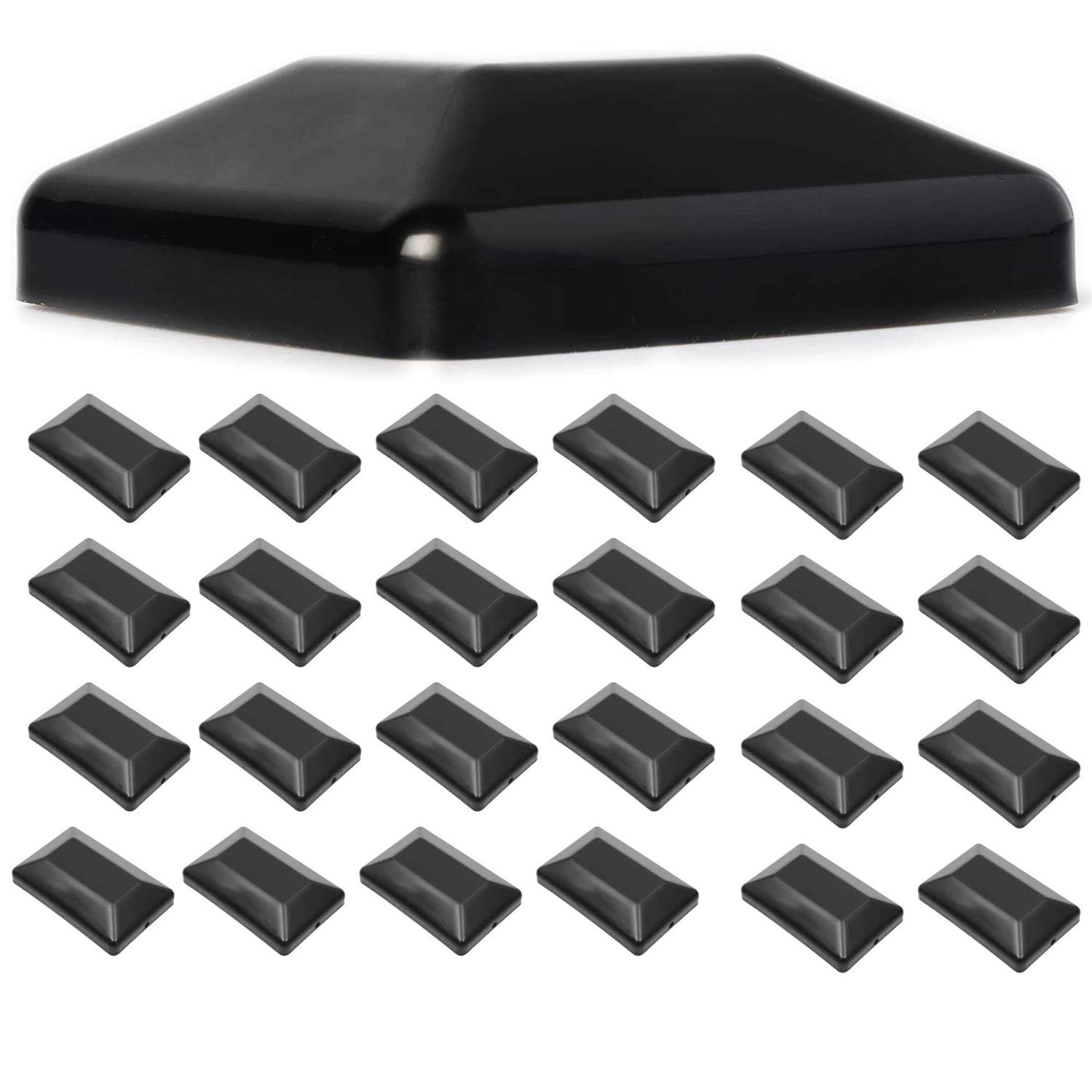 Tongass 4×4 Fence Post caps Made from Black Durable Plastic - Inhomebuy