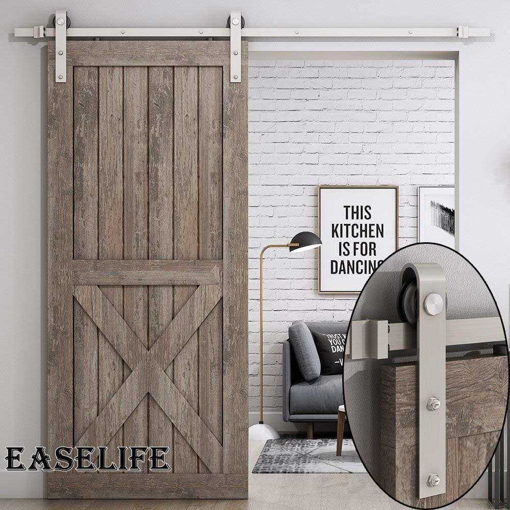 EaseLife 12 Stainless Steel Double Sided Push Pull Door Handle,H Shape Sliding Door Handle,Brushed,Fit for Glass Door Wooden Door - Inhomebuy
