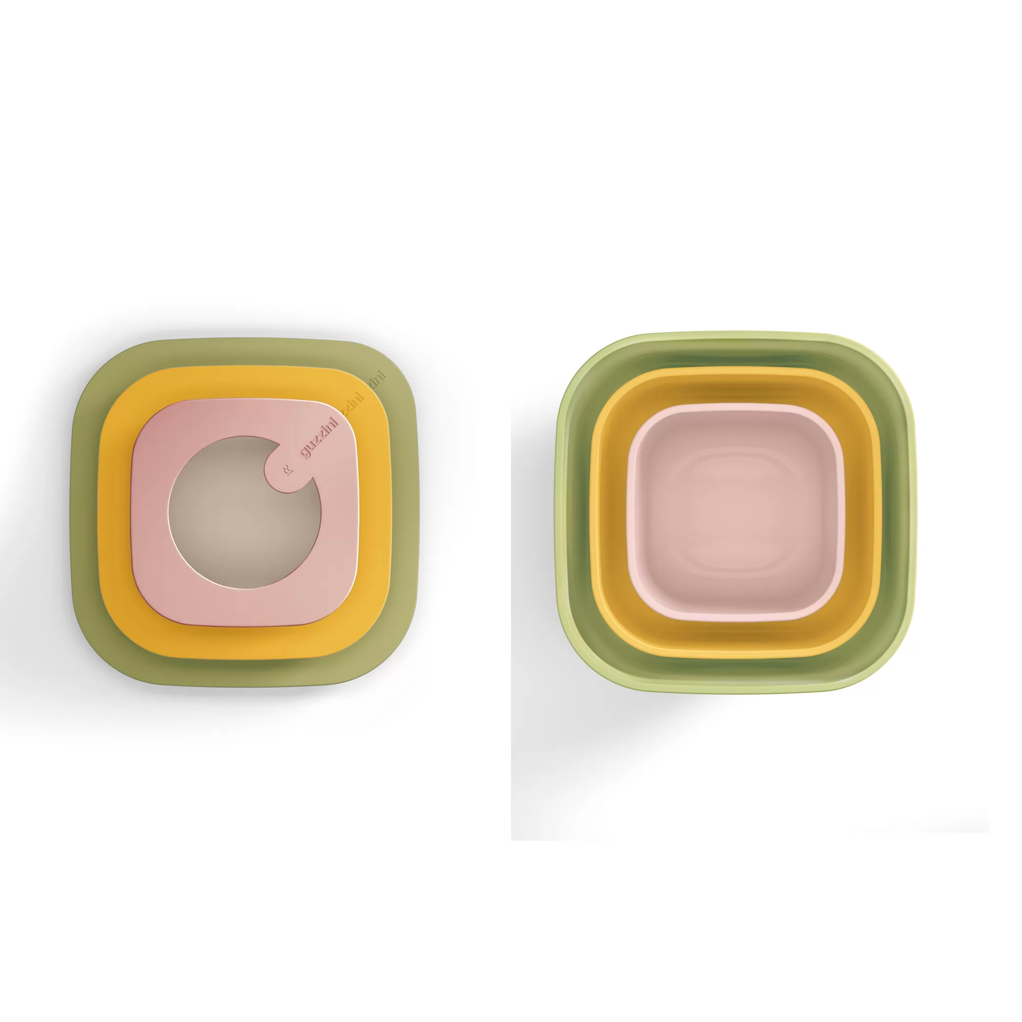 M STORE&MORE - Deep airtight fridge/freezer/microwave containers Peach blossom pink 1550cc - Inhomebuy