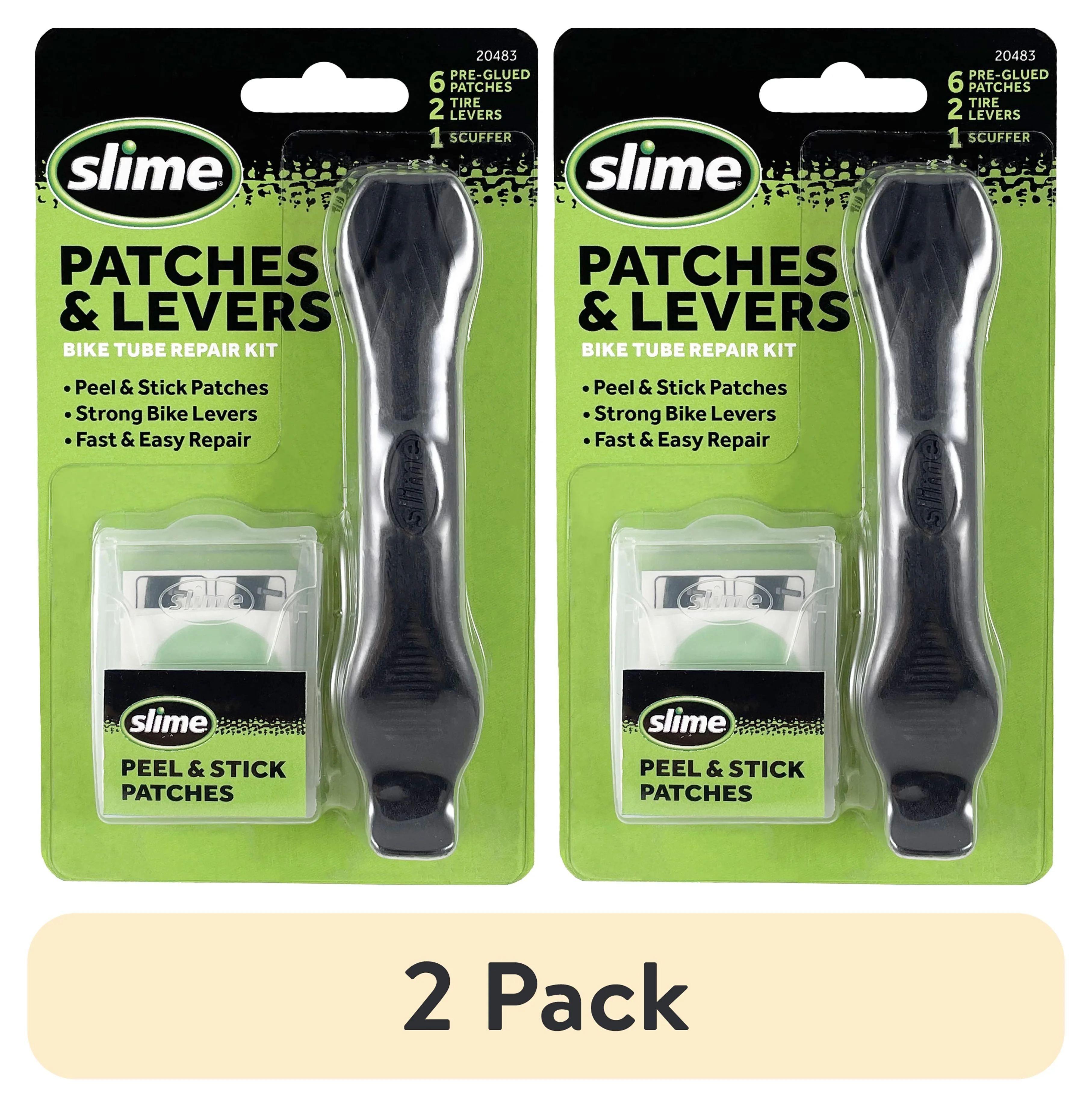 Slime Peel & Stick Bicycle Tire Repair Kit Patches with Levers - 20483 - Inhomebuy