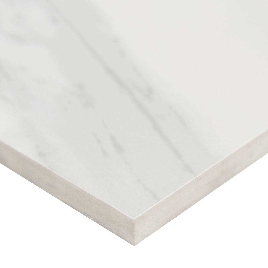 MSI Dymo Wavy White Glossy 12 in. x 24 in. Glazed Ceramic Wall Tile - Inhomebuy