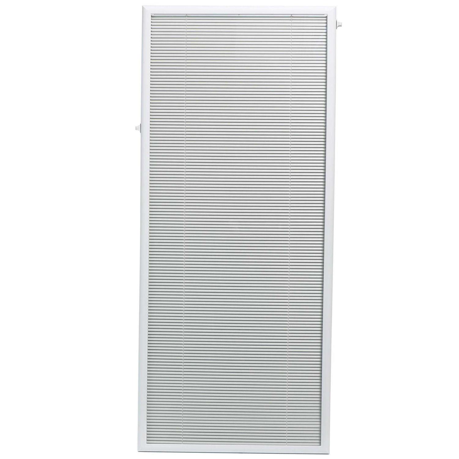ODL Blink 22 in. x 1 in. Enclosed Blinds with Door Glass with White Frame Replacement Glass Panel - Inhomebuy