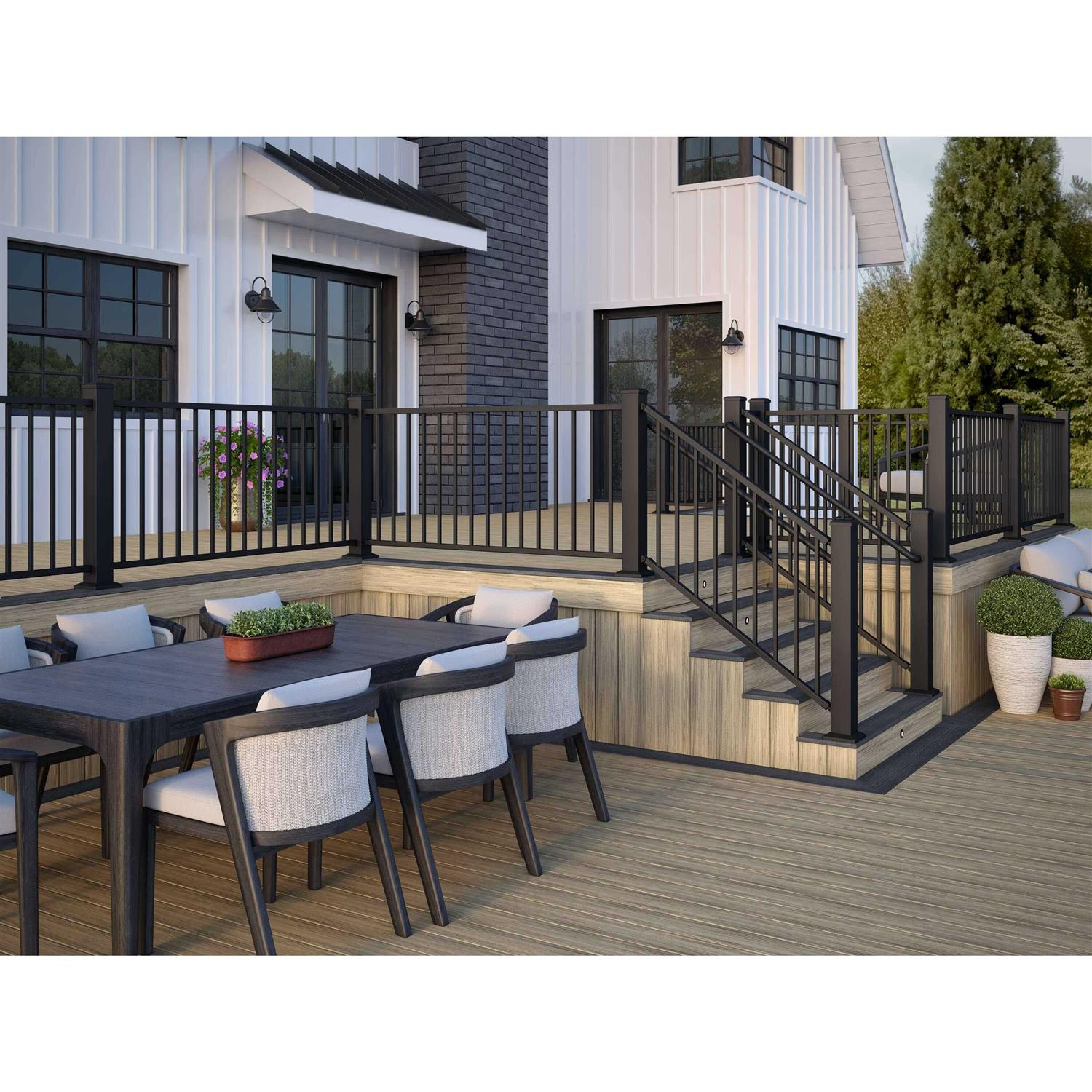 Deckorators Voyage 1-in x 6-in x Grooved Composite Deck Board - Inhomebuy
