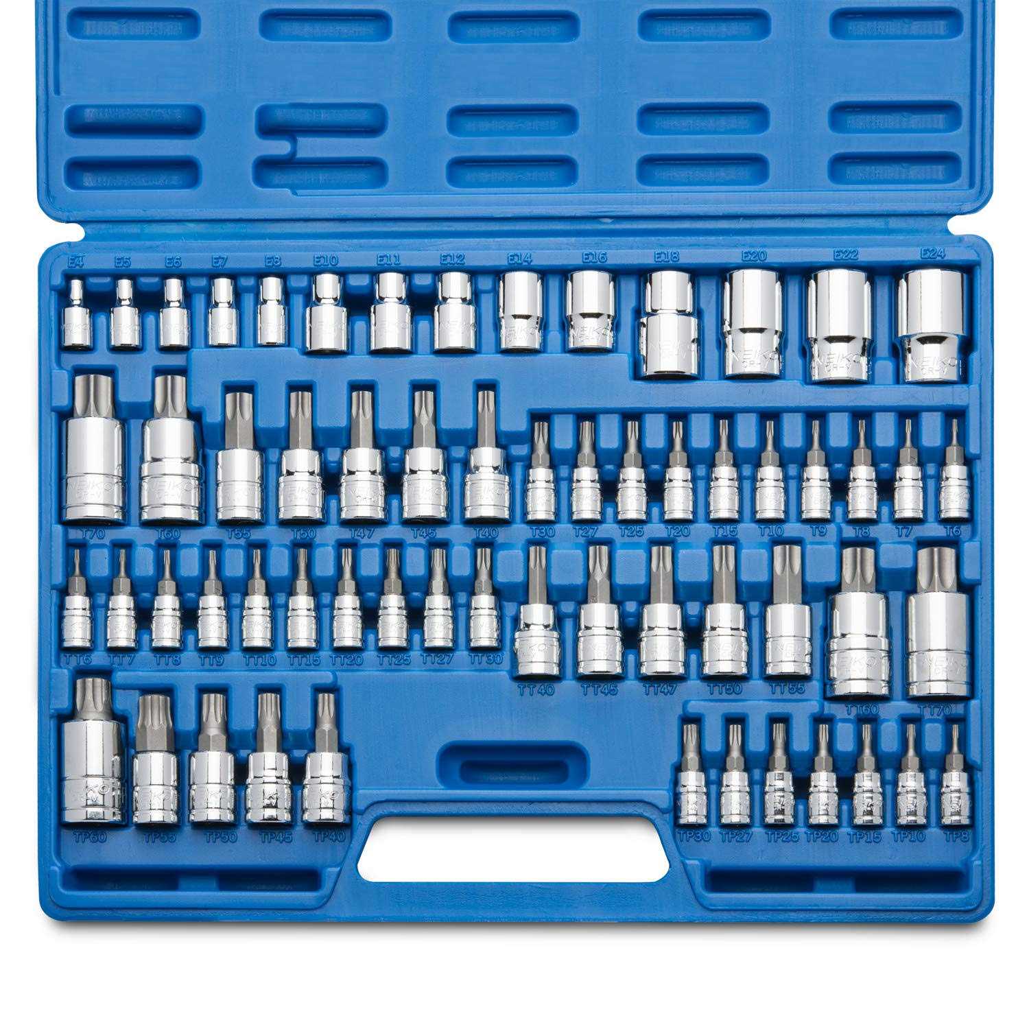 Neiko 10083A Master Torx Bit Socket and External Torx Socket Set, S2 and CrV Steel - Inhomebuy